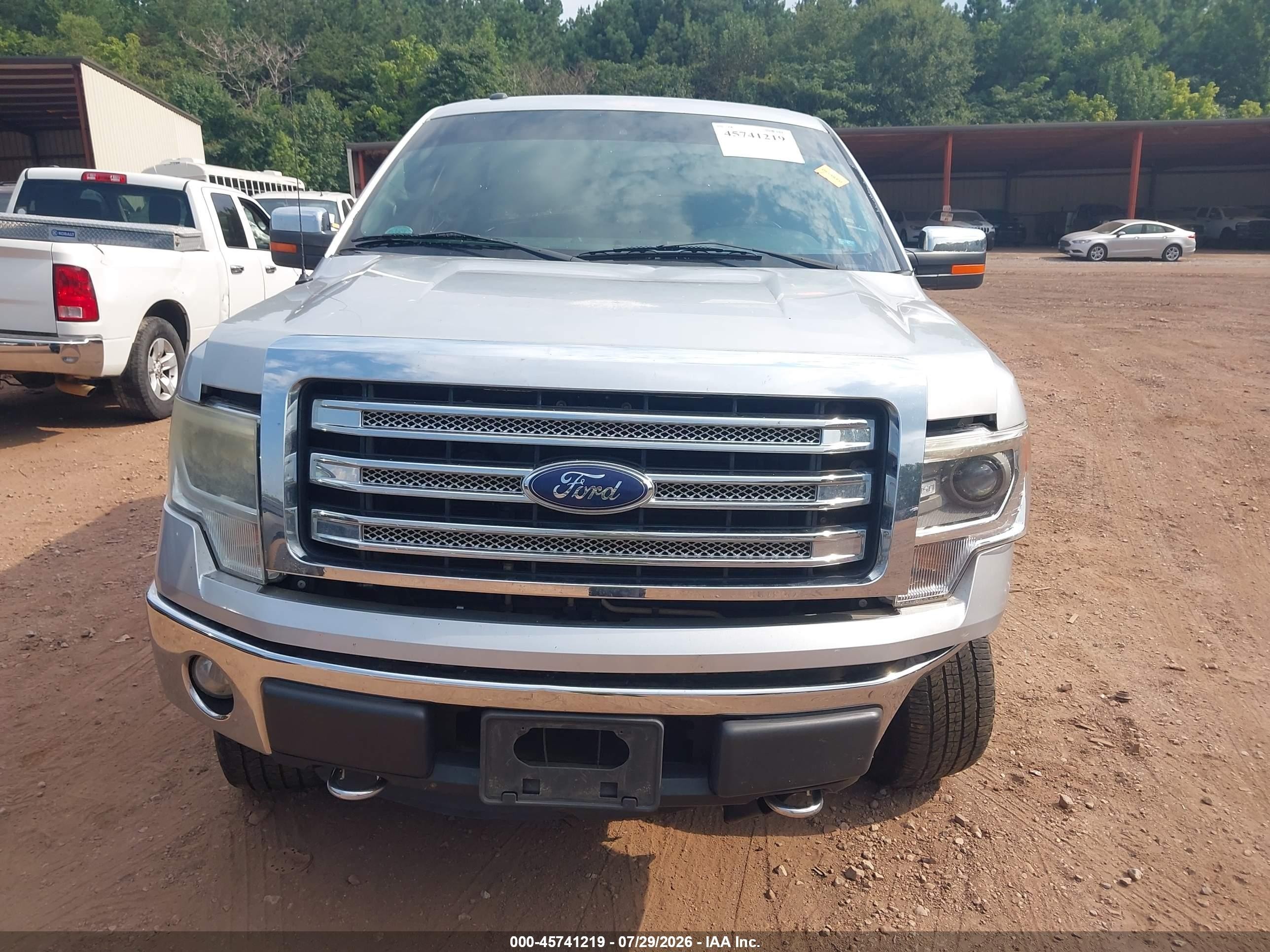 2014 Ford F-150 Lariat Silver vin: 1FTFW1EF8EFA04846
