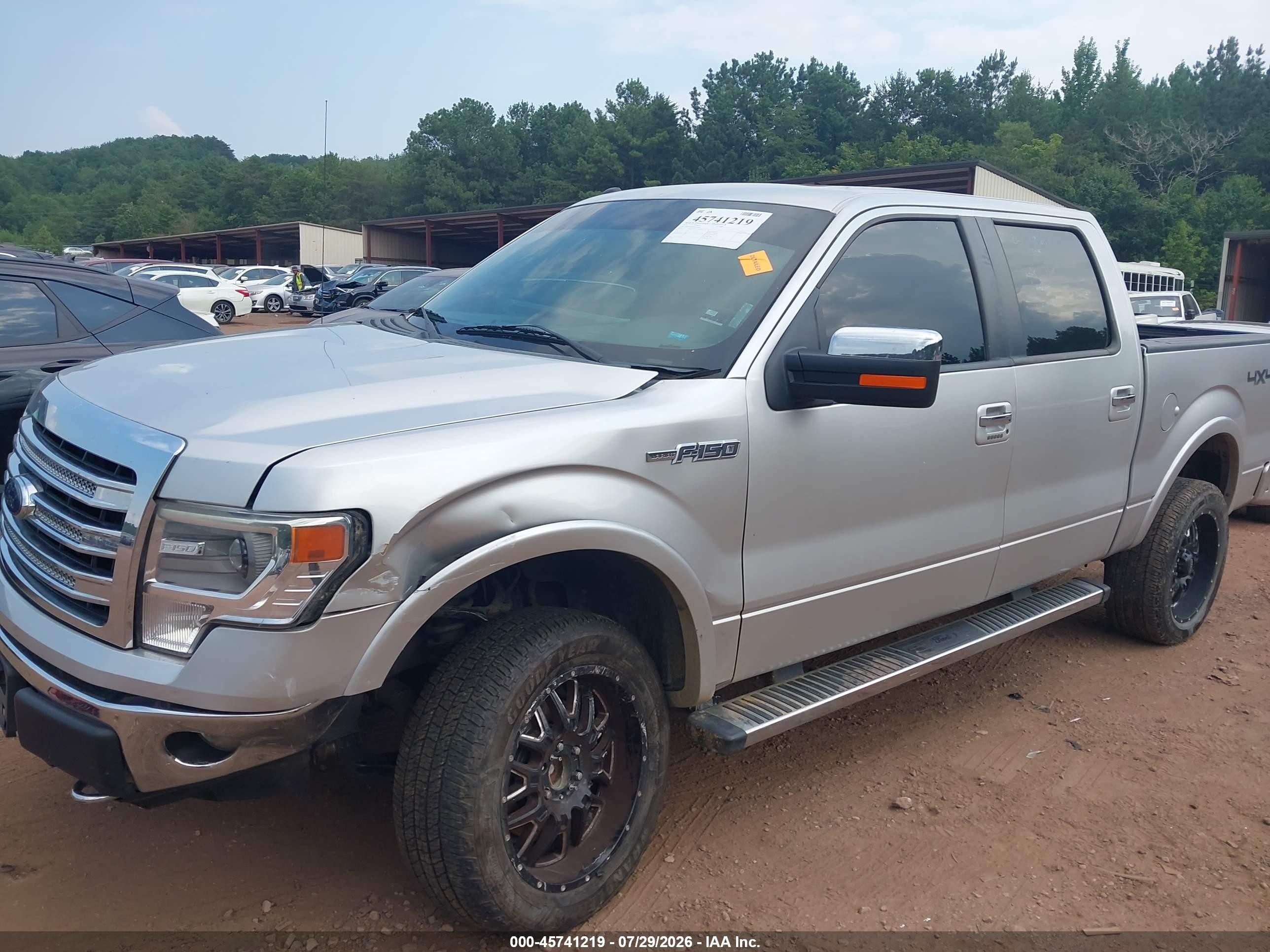 2014 Ford F-150 Lariat Silver vin: 1FTFW1EF8EFA04846