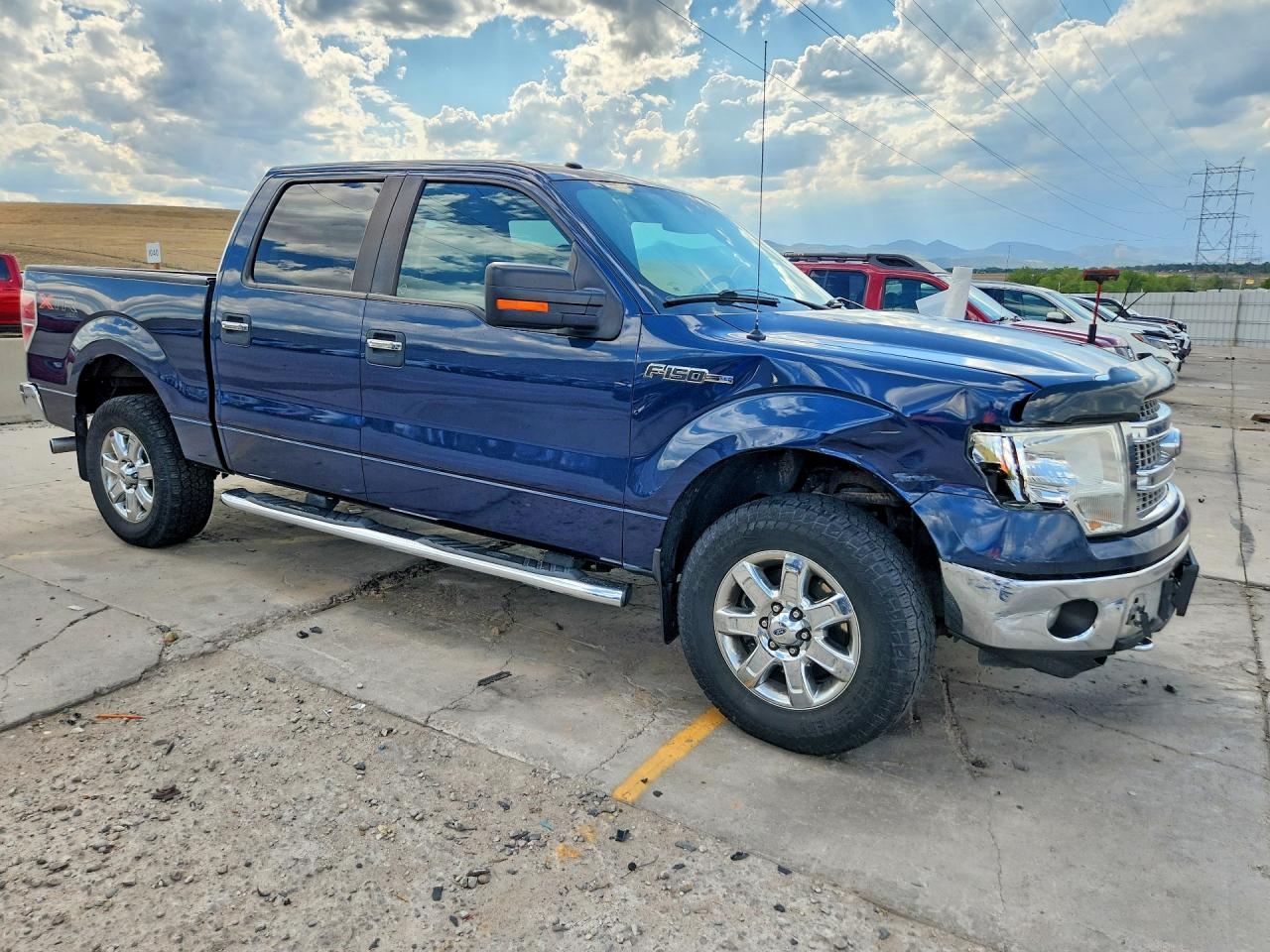 2014 Ford F150 Supercrew Blue vin: 1FTFW1EF8EFB34030