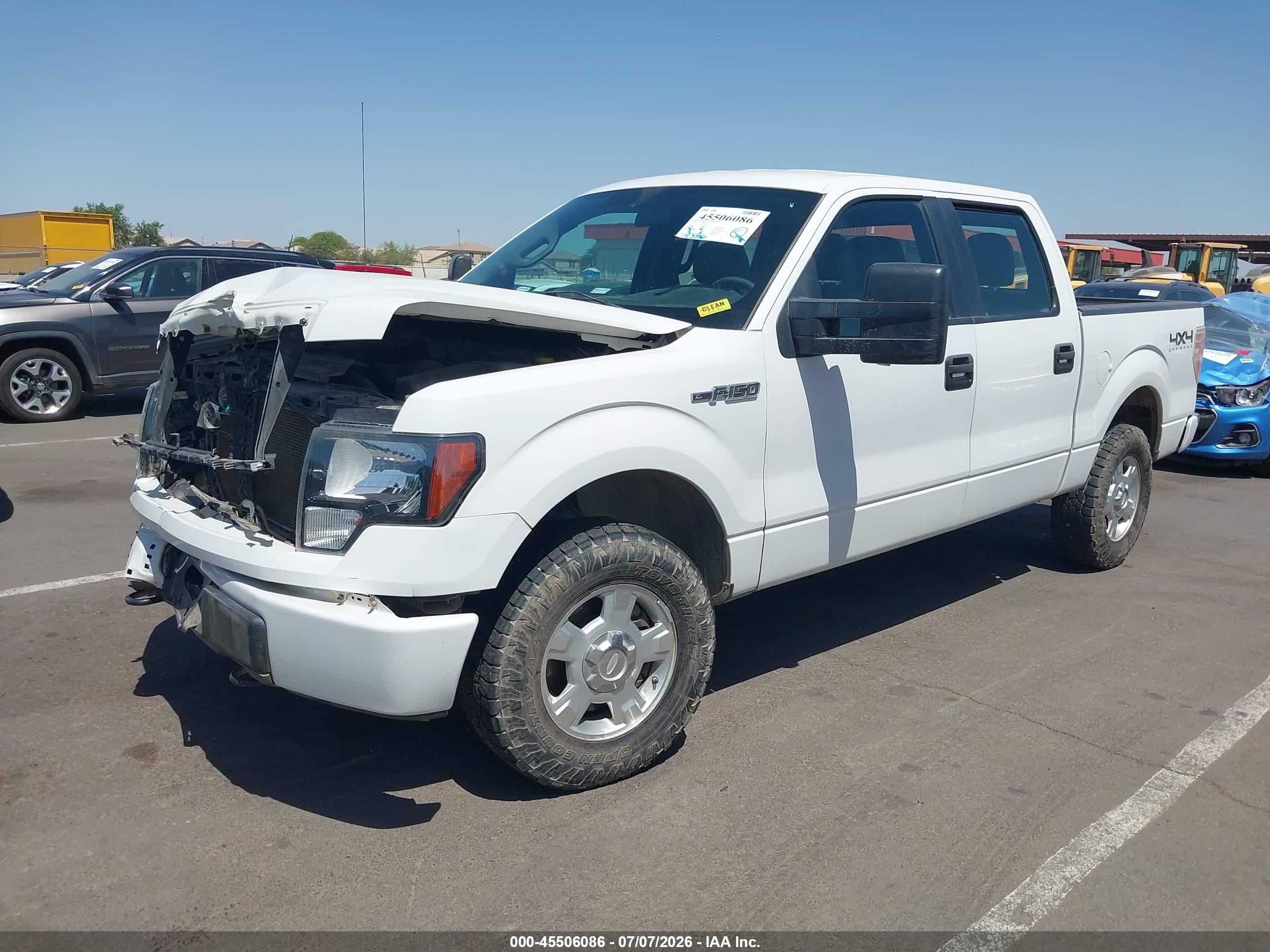 2014 Ford F-150 Fx4/king Ranch/lariat/platinum/stx/xl/xlt White vin: 1FTFW1EF8EFC09907
