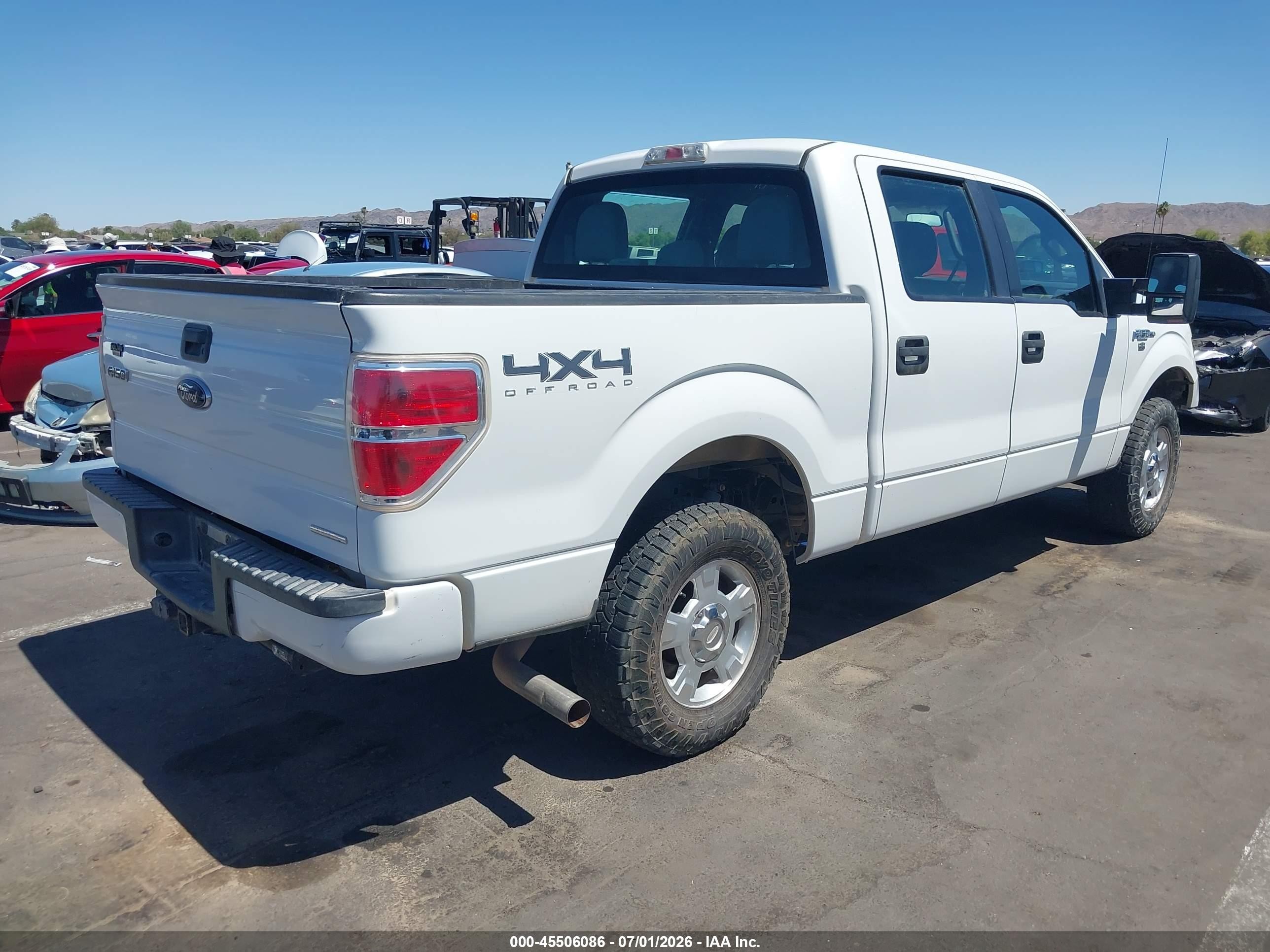 2014 Ford F-150 Fx4/king Ranch/lariat/platinum/stx/xl/xlt White vin: 1FTFW1EF8EFC09907