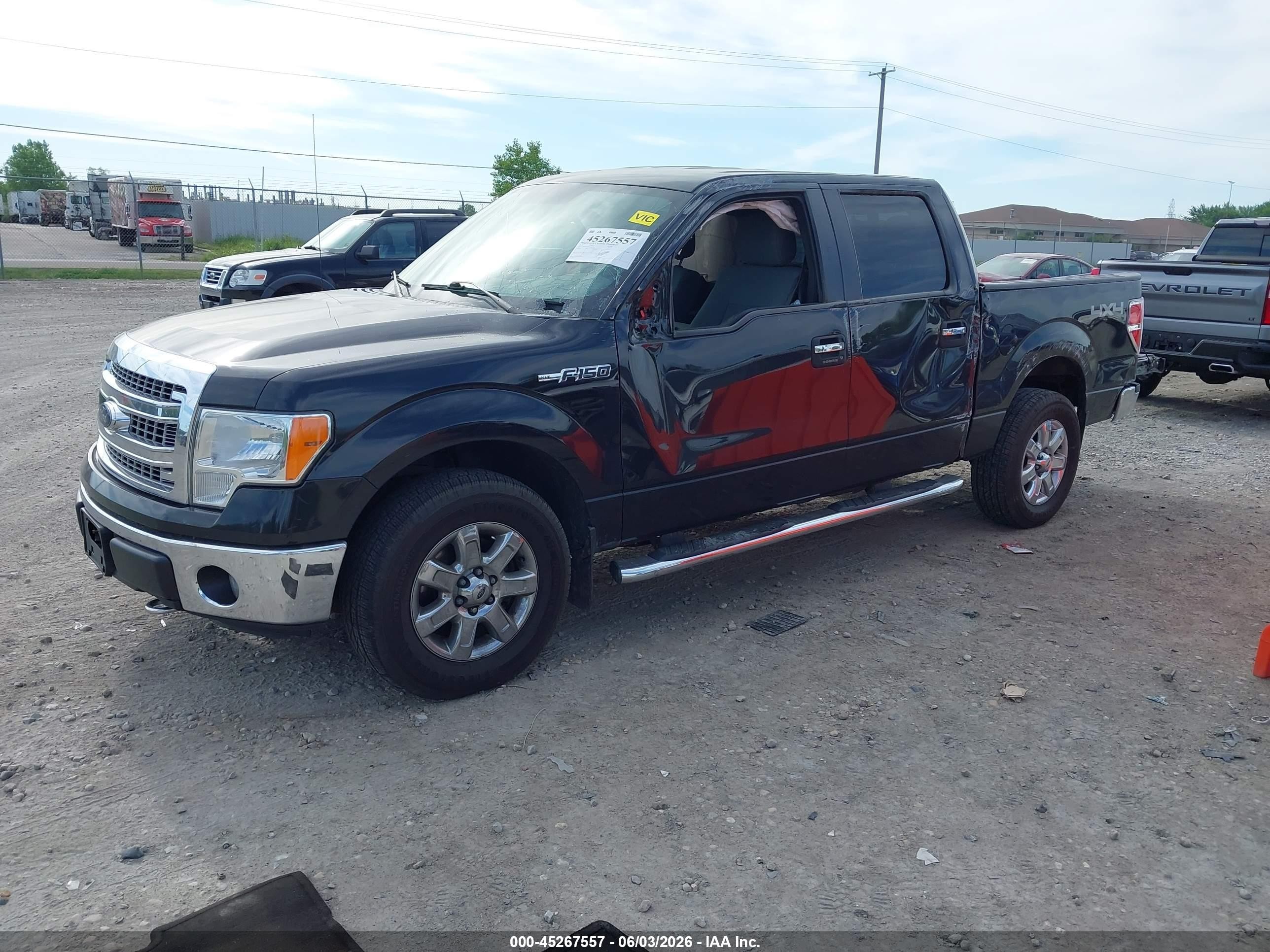 2014 Ford F-150 Xlt Black vin: 1FTFW1EF8EFC40784