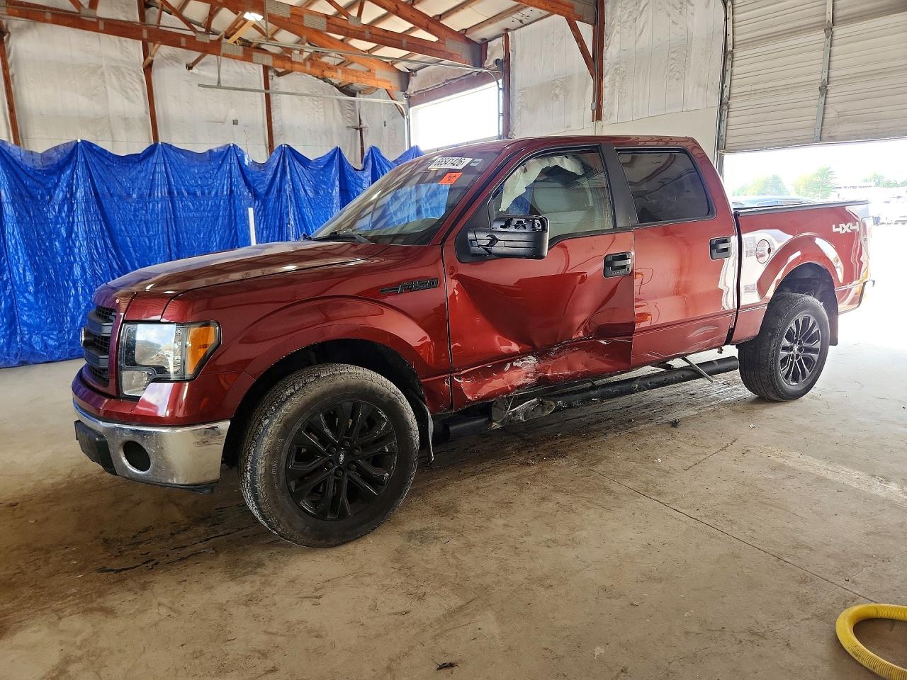 2014 Ford F150 Supercrew Brown vin: 1FTFW1EF8EKD39984
