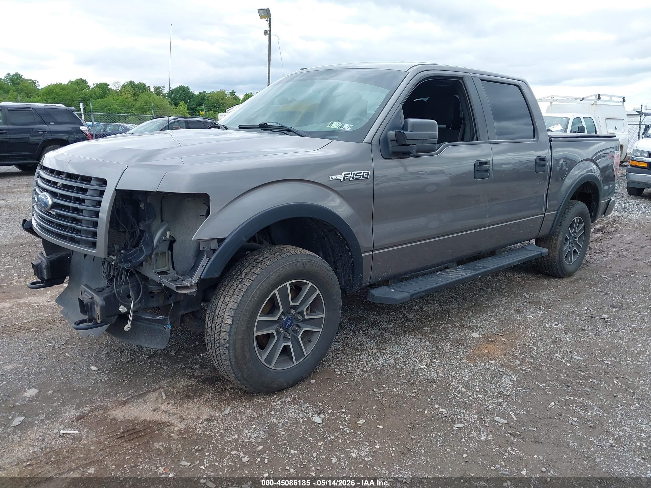 2014 Ford F-150 Stx Серый vin: 1FTFW1EF8EKF03203