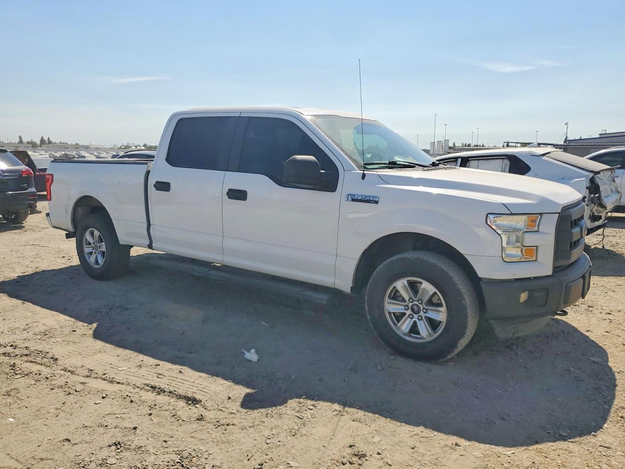 2015 Ford F150 Supercrew White vin: 1FTFW1EF8FFA61341