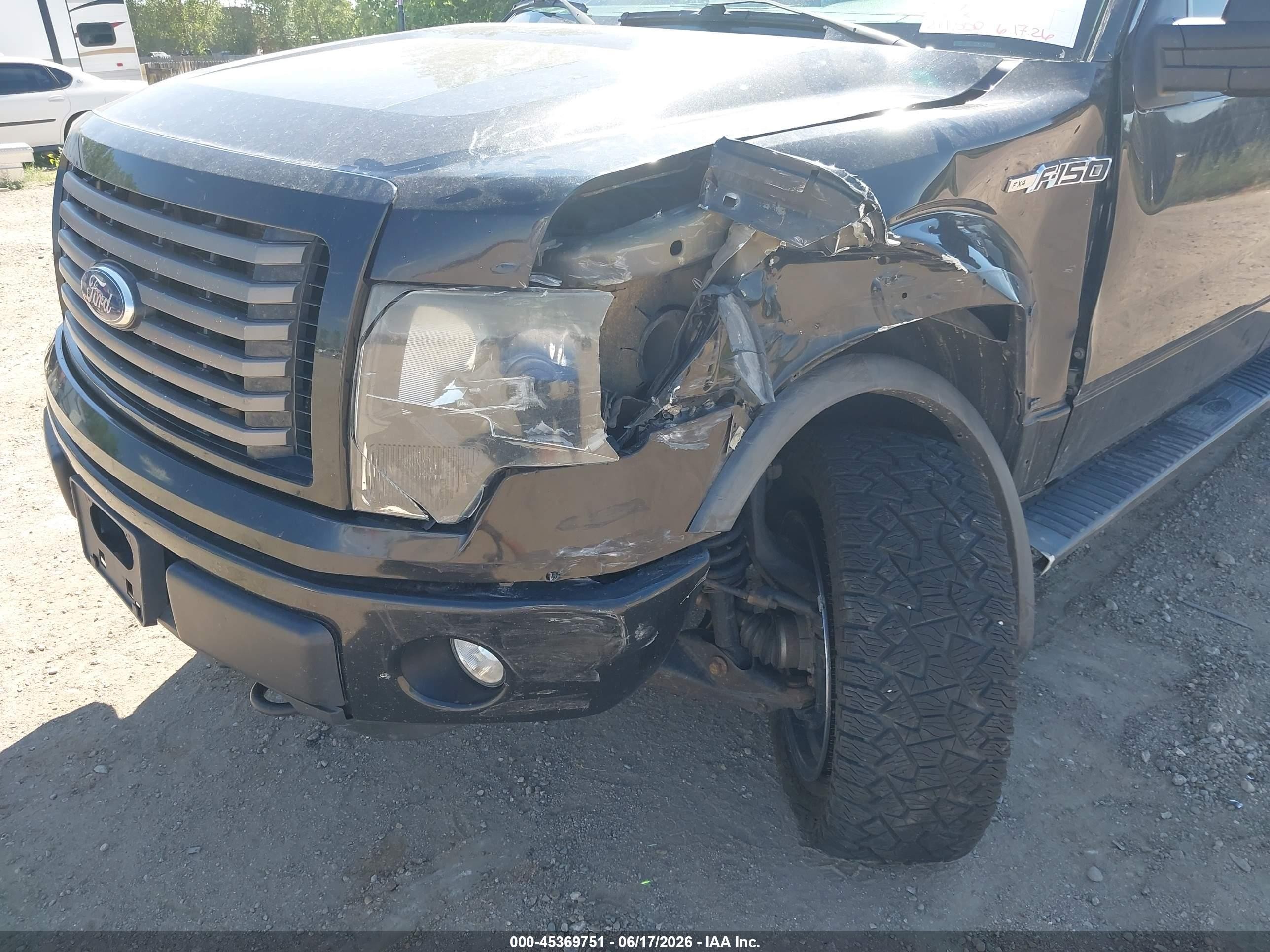2012 Ford F-150 Fx4 Black vin: 1FTFW1EF9CFA29302