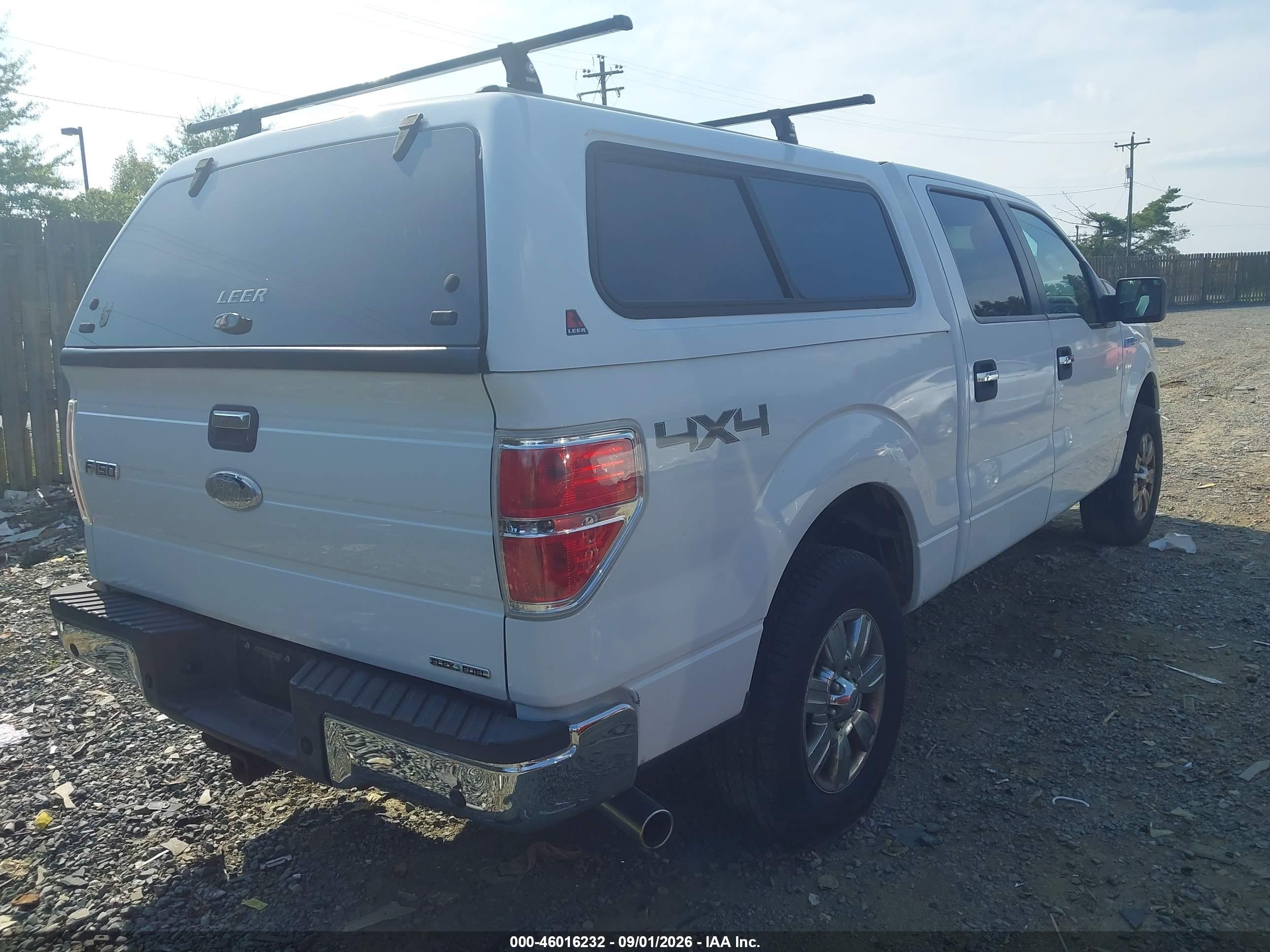 2012 Ford F-150 Xlt White vin: 1FTFW1EF9CFB69494