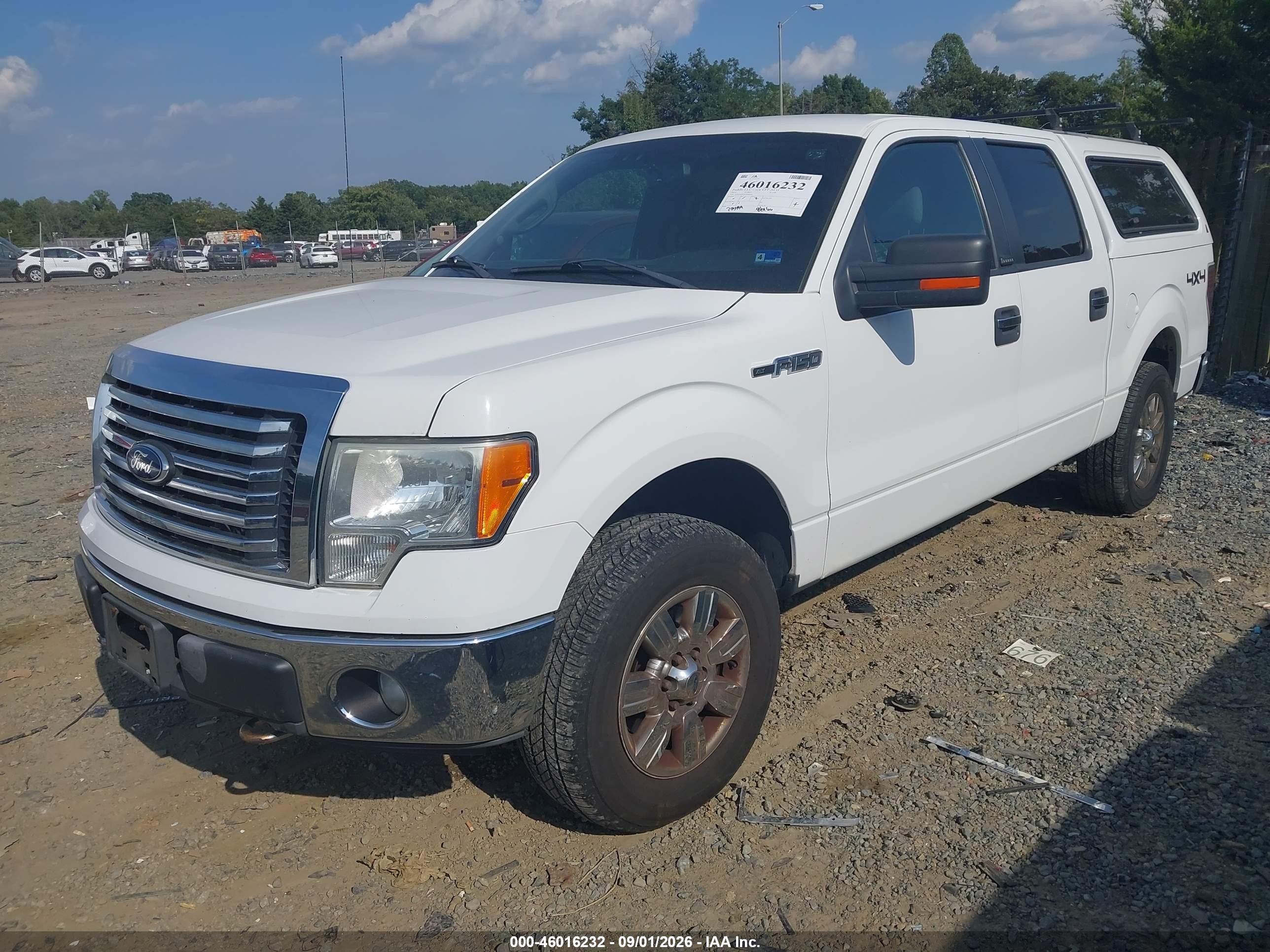 2012 Ford F-150 Xlt White vin: 1FTFW1EF9CFB69494