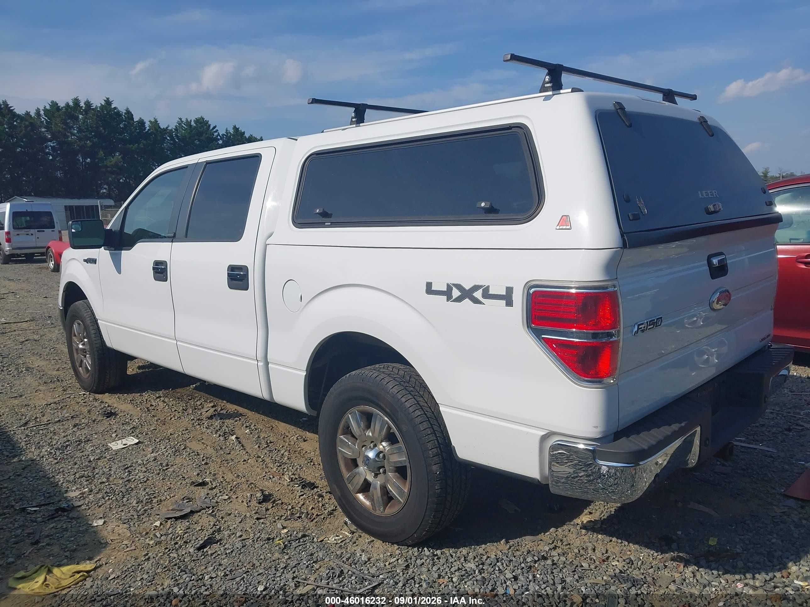 2012 Ford F-150 Xlt White vin: 1FTFW1EF9CFB69494