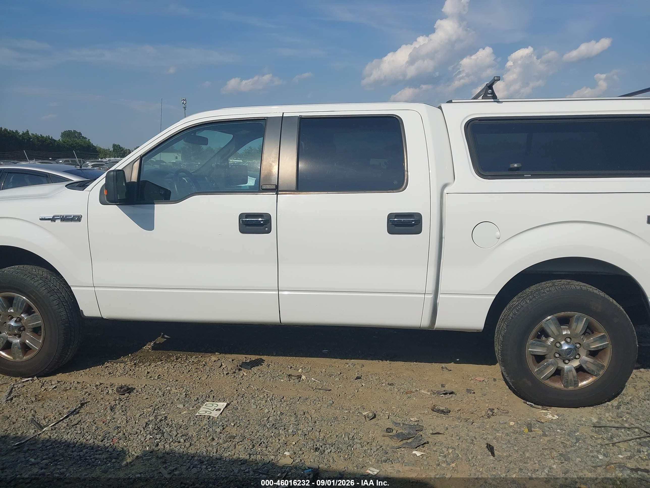 2012 Ford F-150 Xlt White vin: 1FTFW1EF9CFB69494