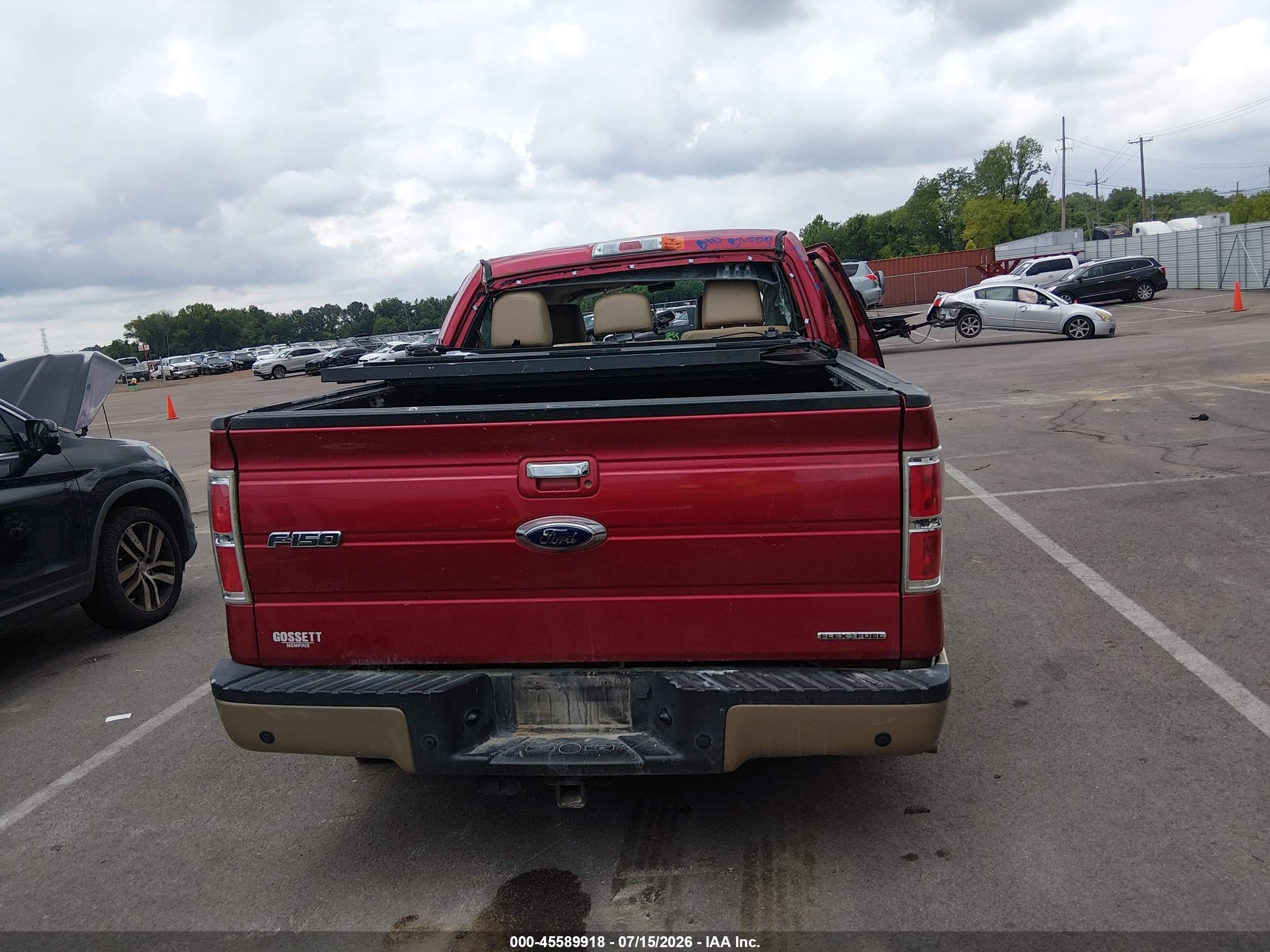 2012 Ford F-150 Lariat Red vin: 1FTFW1EF9CFC06771