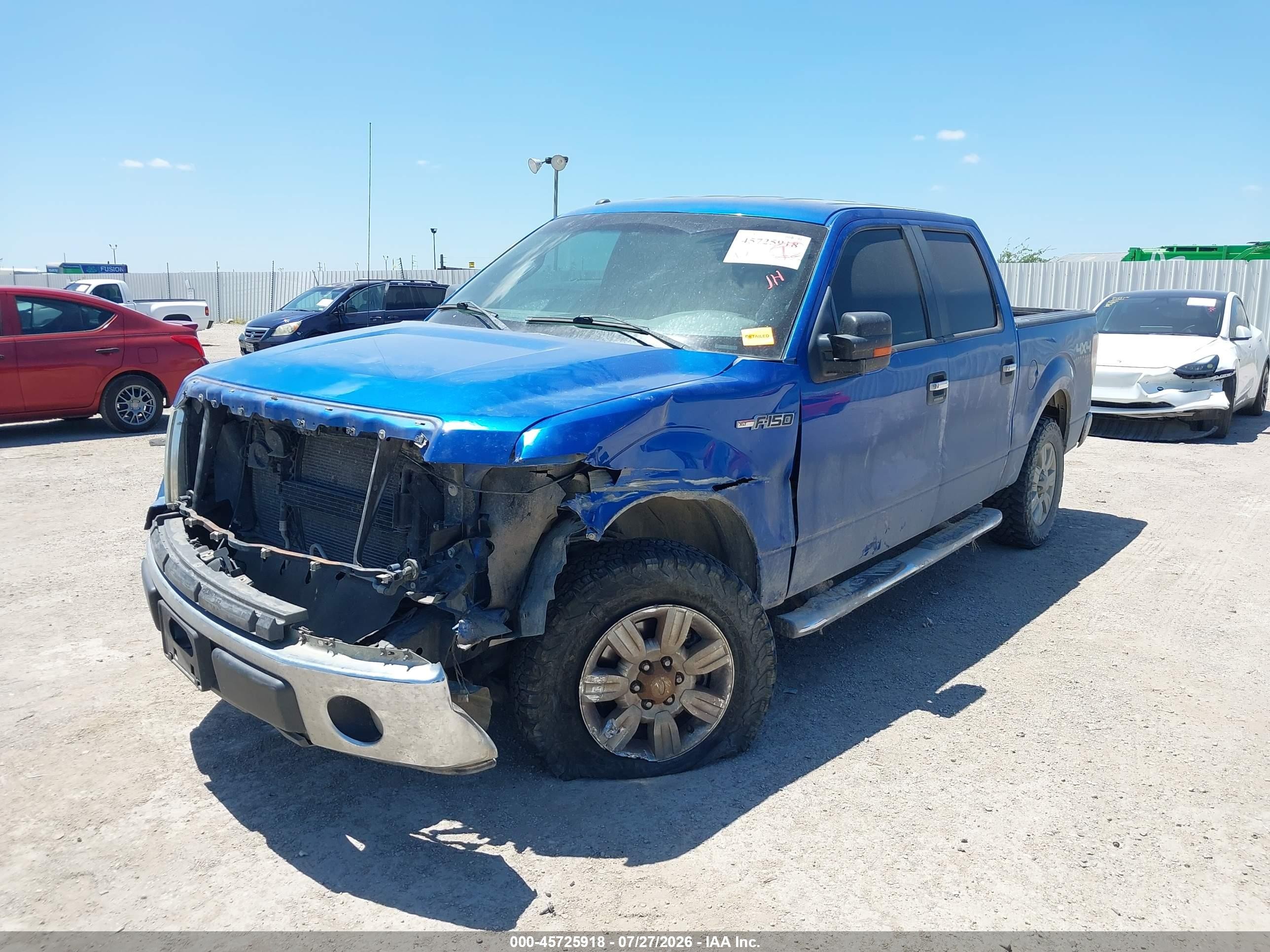 2012 Ford F-150 Xlt Blue vin: 1FTFW1EF9CFC93846