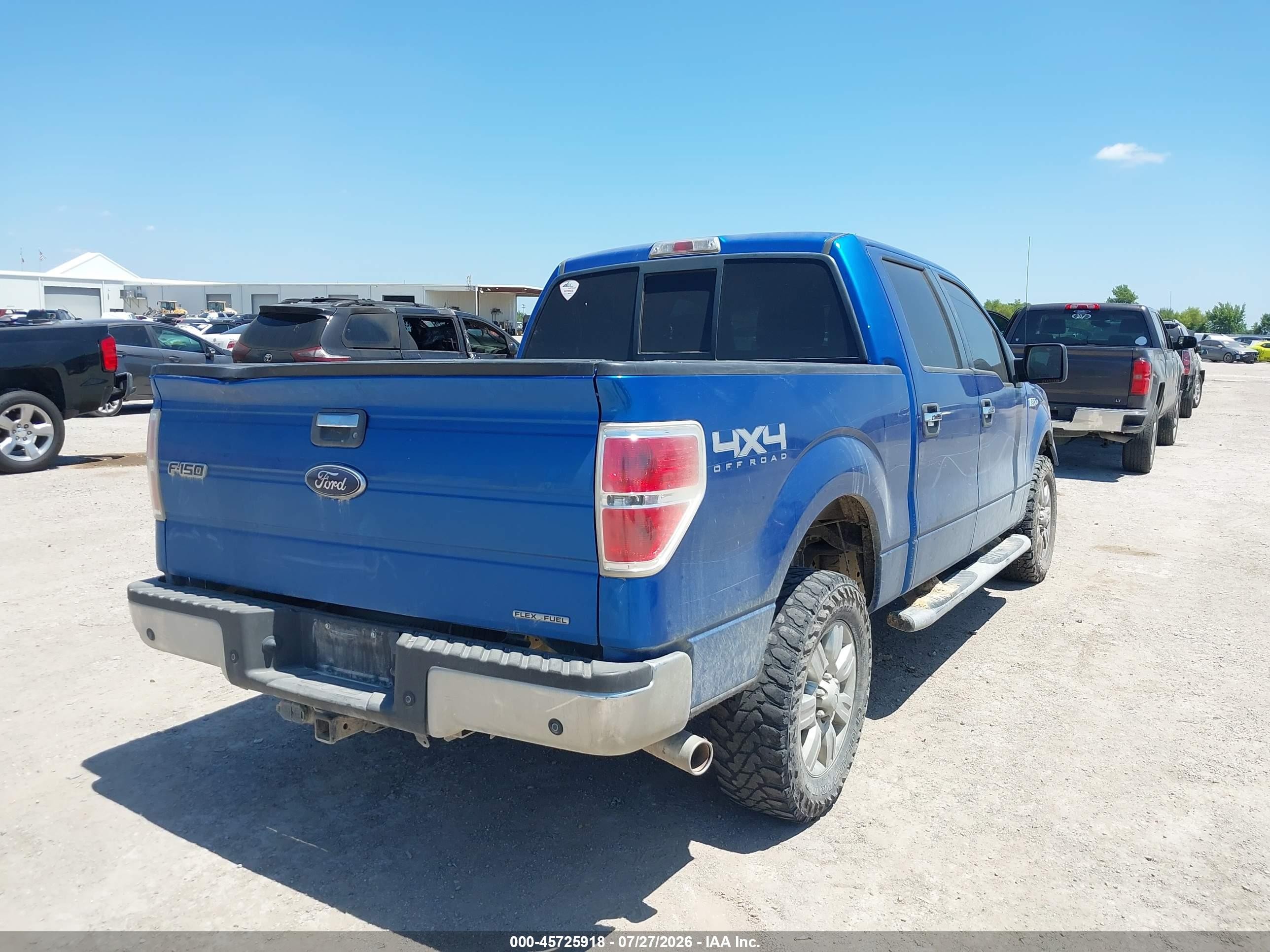 2012 Ford F-150 Xlt Blue vin: 1FTFW1EF9CFC93846