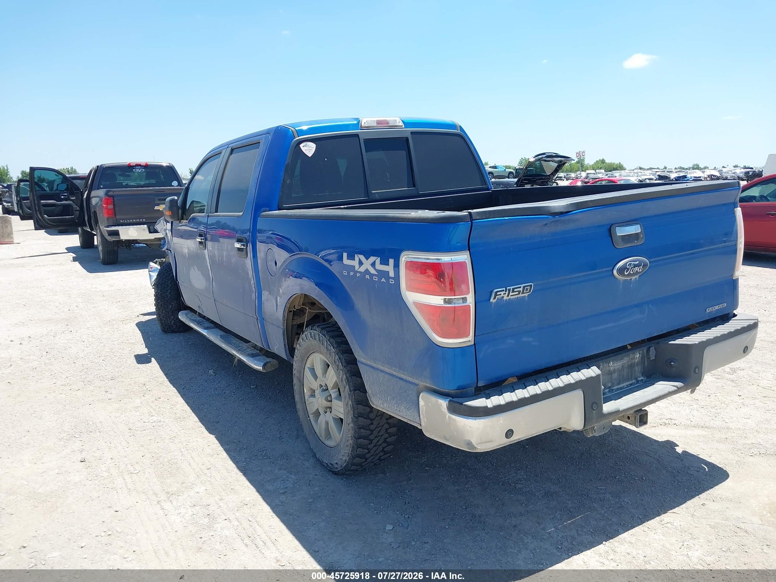 2012 Ford F-150 Xlt Blue vin: 1FTFW1EF9CFC93846