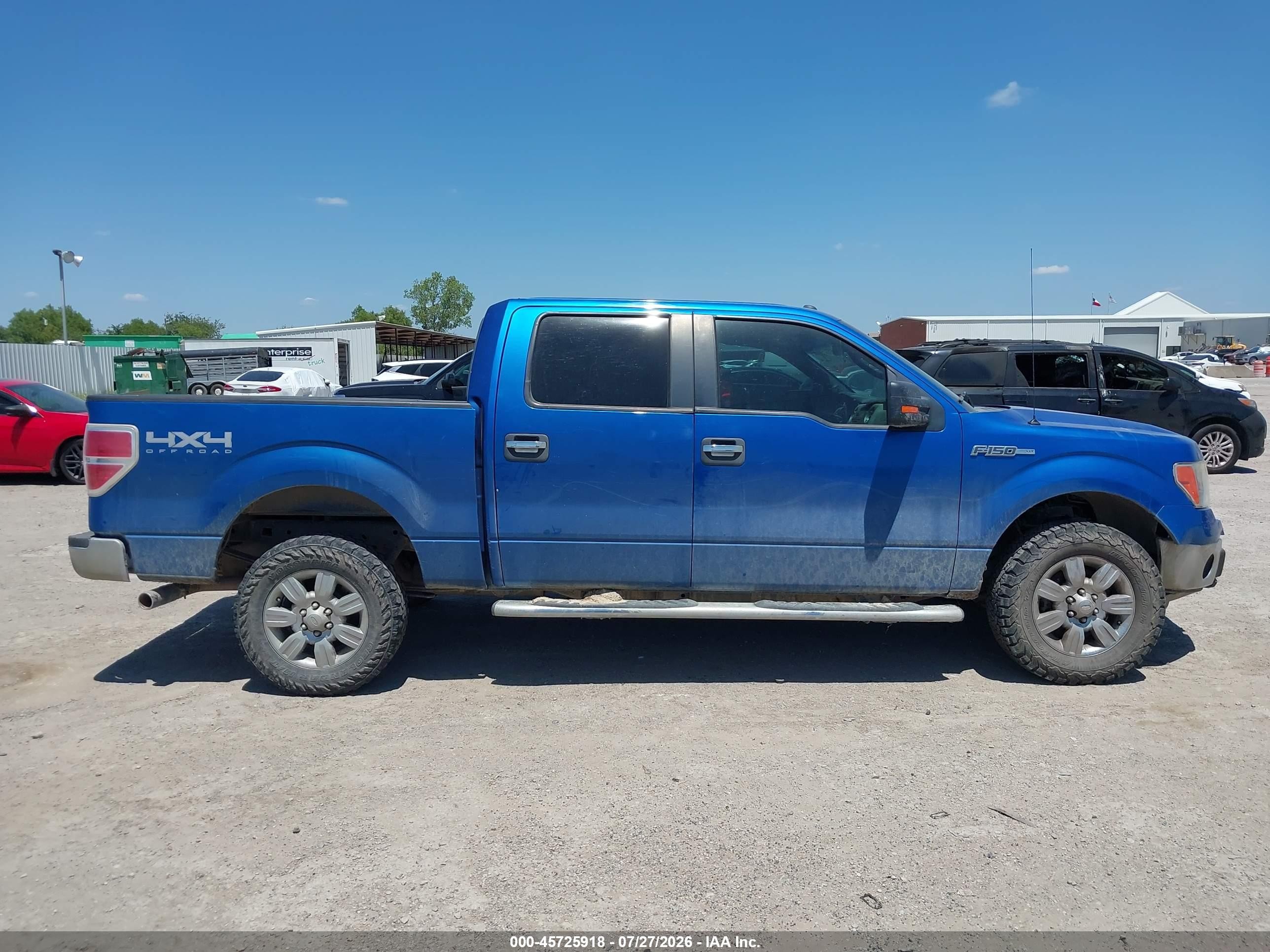 2012 Ford F-150 Xlt Blue vin: 1FTFW1EF9CFC93846