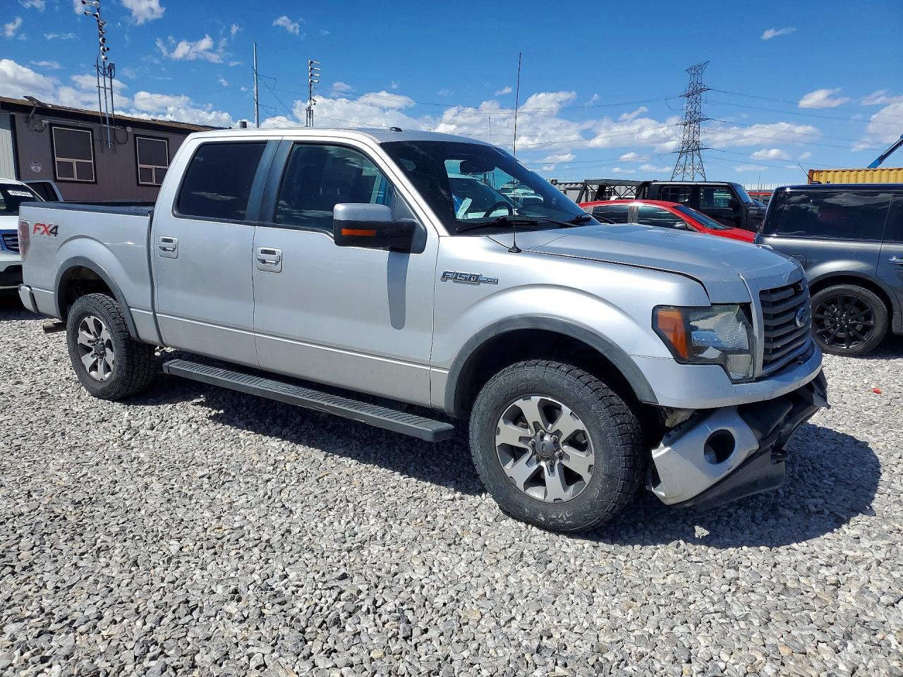 2012 Ford F150 Supercrew Silver vin: 1FTFW1EF9CFD08054