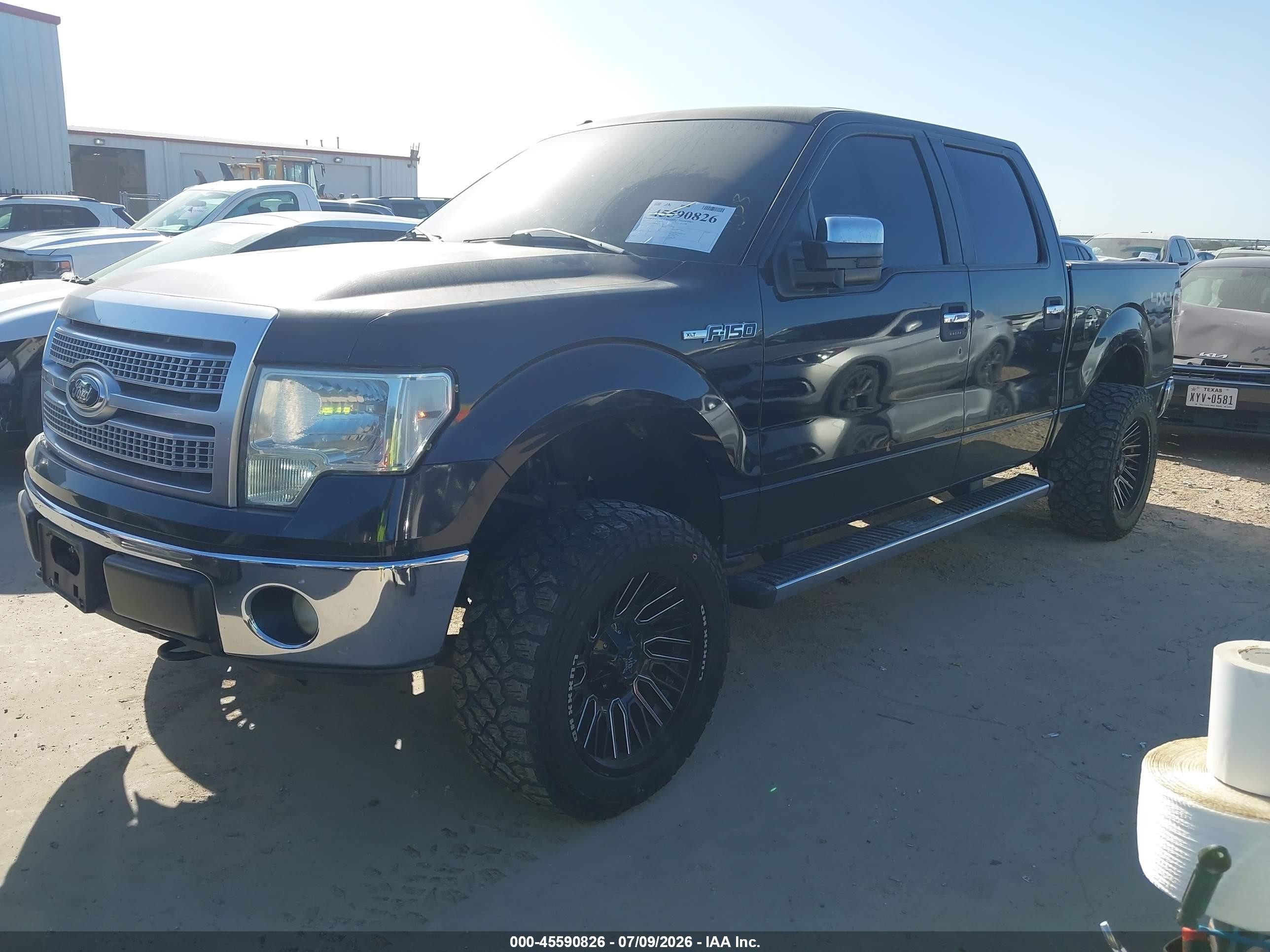 2012 Ford F-150 Xlt Black vin: 1FTFW1EF9CKD17053