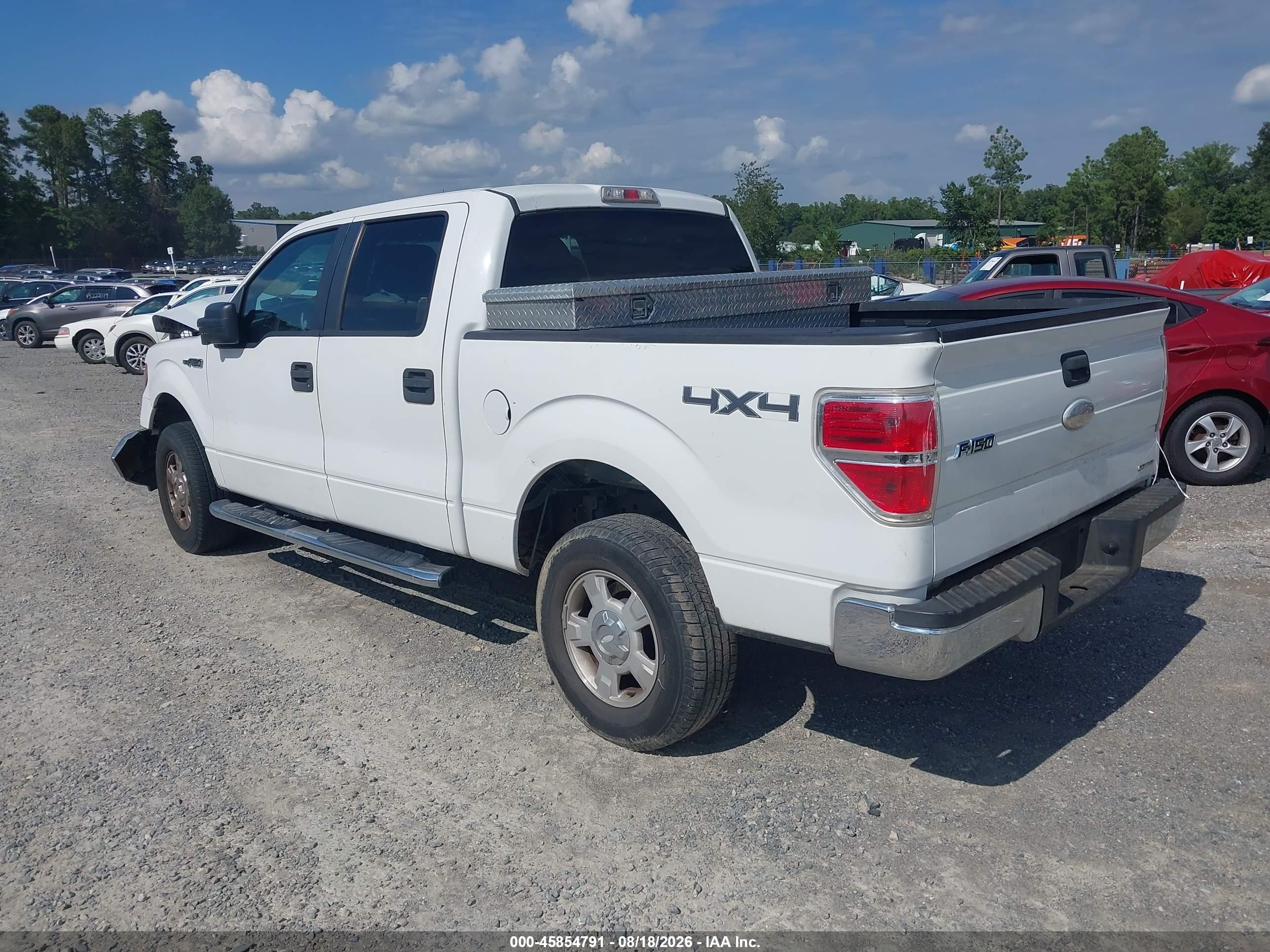 2012 Ford F-150 Xlt White vin: 1FTFW1EF9CKD17425