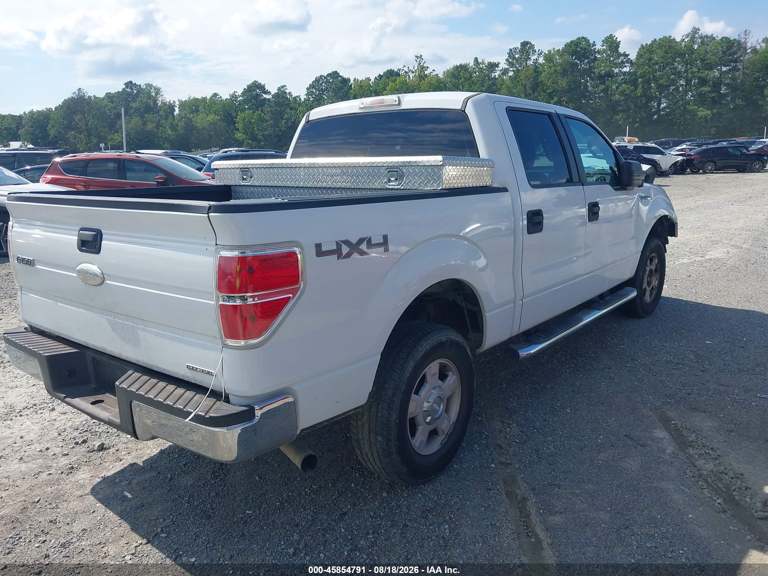 2012 Ford F-150 Xlt White vin: 1FTFW1EF9CKD17425