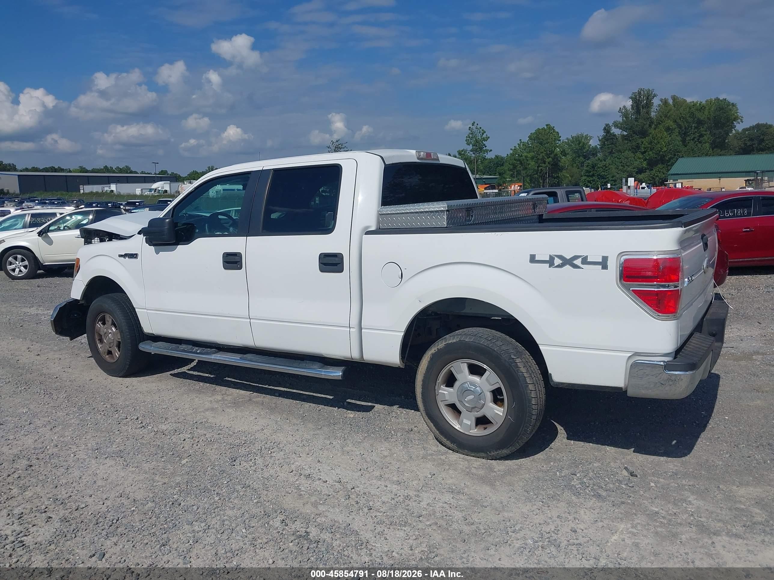 2012 Ford F-150 Xlt White vin: 1FTFW1EF9CKD17425