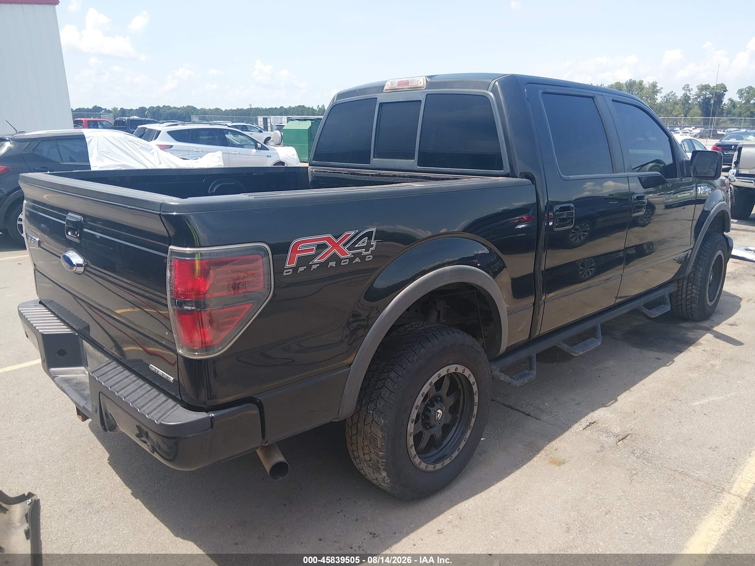 2013 Ford F-150 Fx4 Black vin: 1FTFW1EF9DFA85998