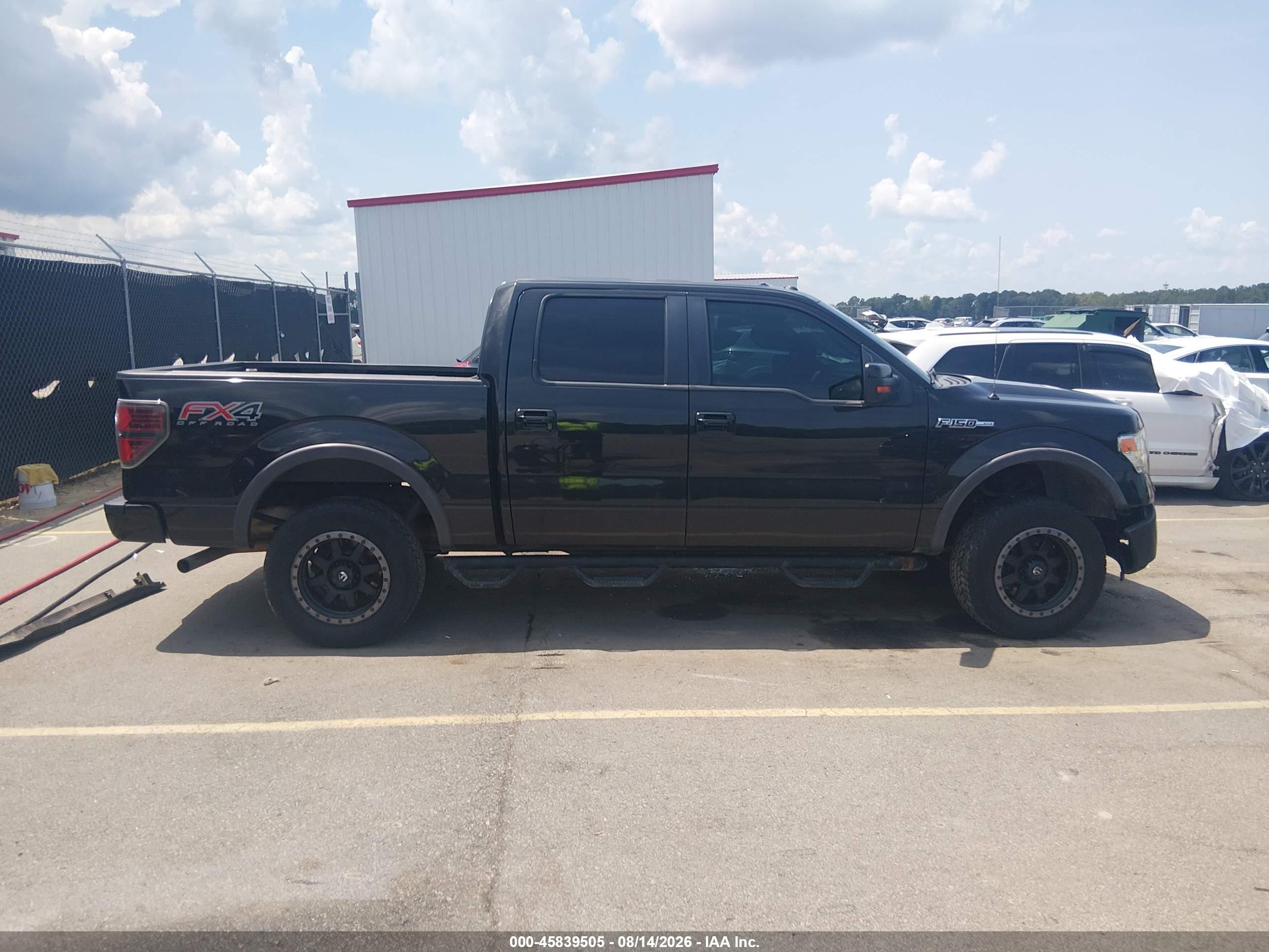 2013 Ford F-150 Fx4 Black vin: 1FTFW1EF9DFA85998
