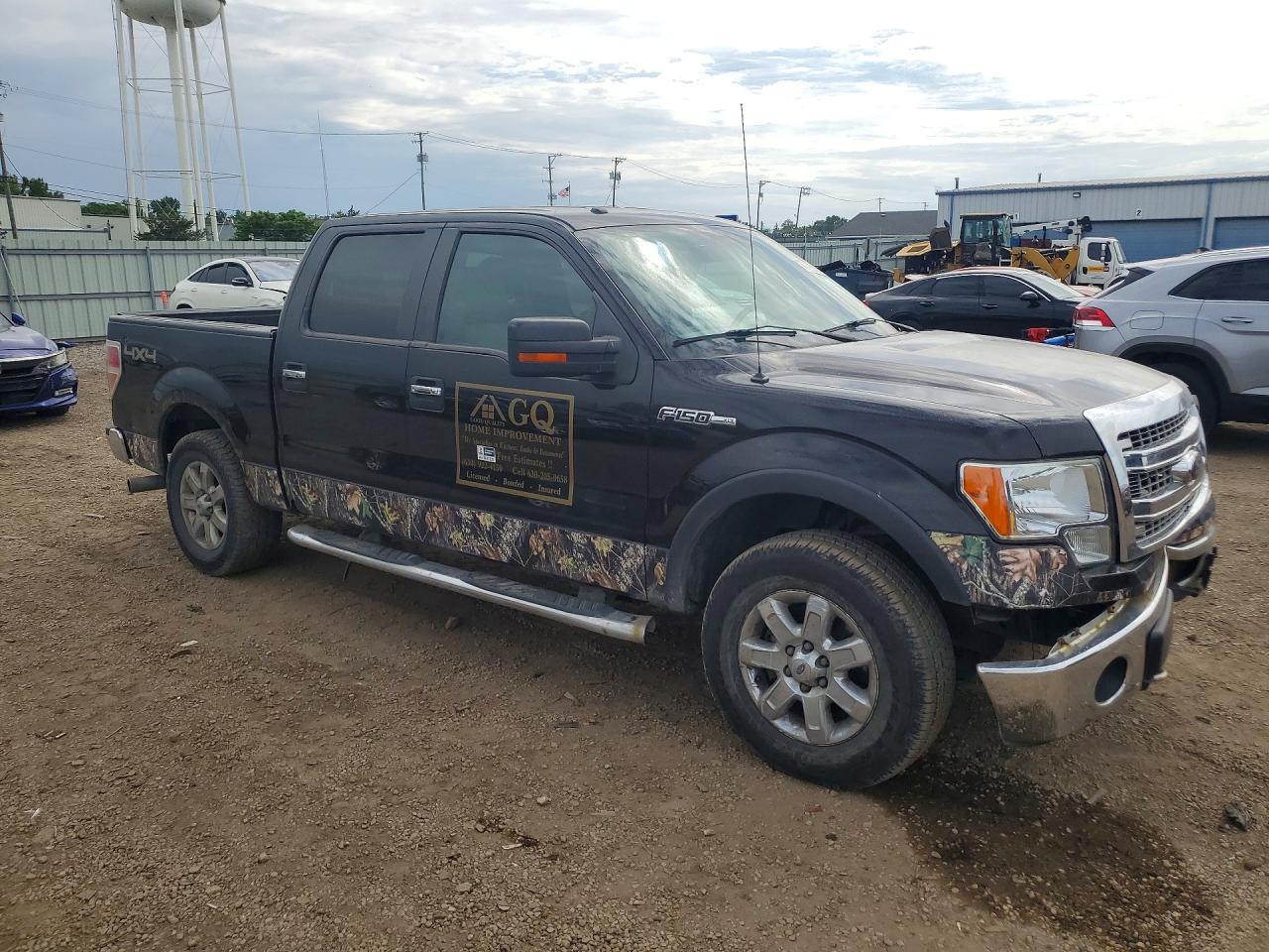 2013 Ford F150 Supercrew Black vin: 1FTFW1EF9DFB65298