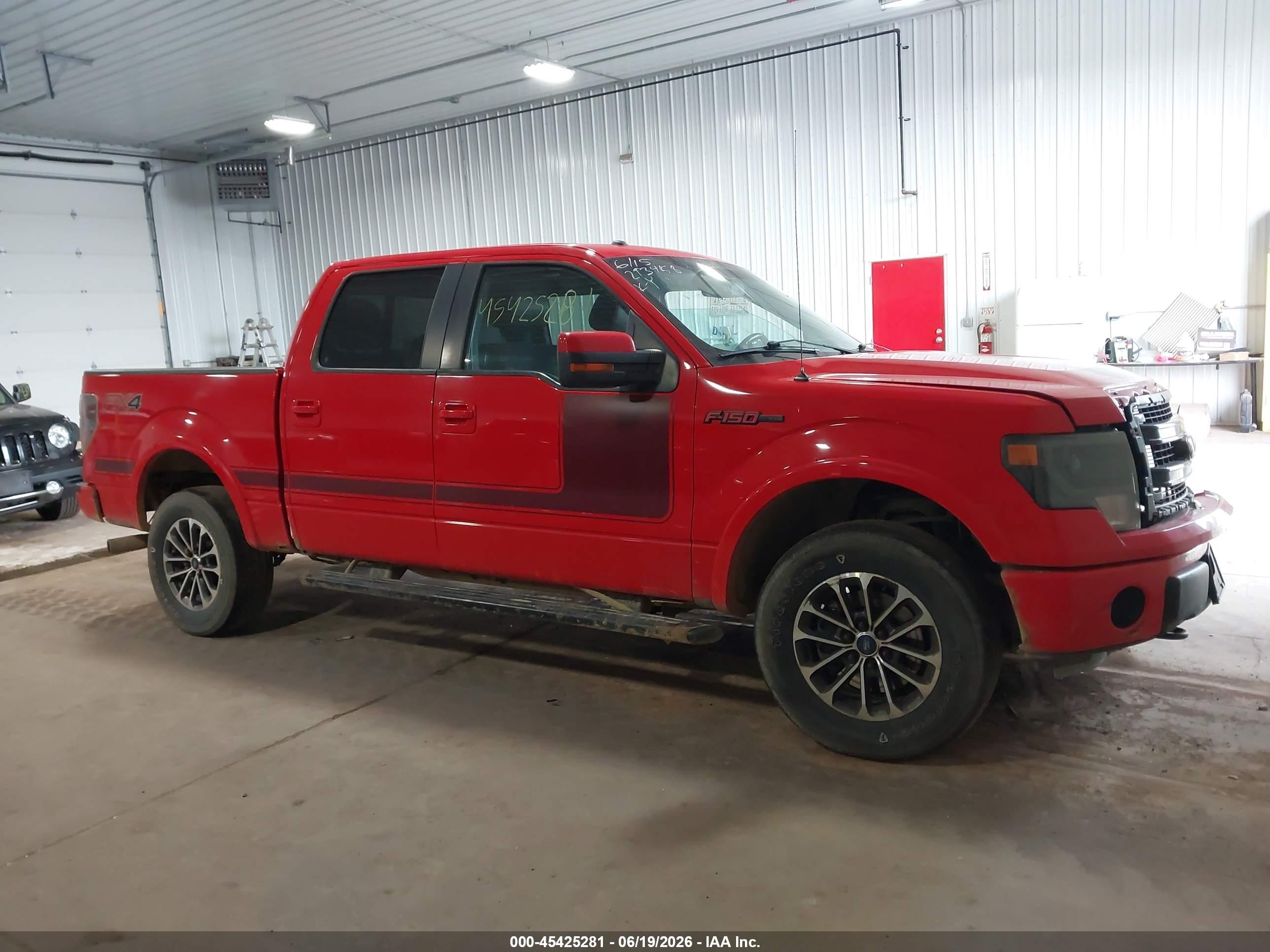 2013 Ford F-150 Fx4/king Ranch/lariat/platinum/xl/xlt Red vin: 1FTFW1EF9DFC80757