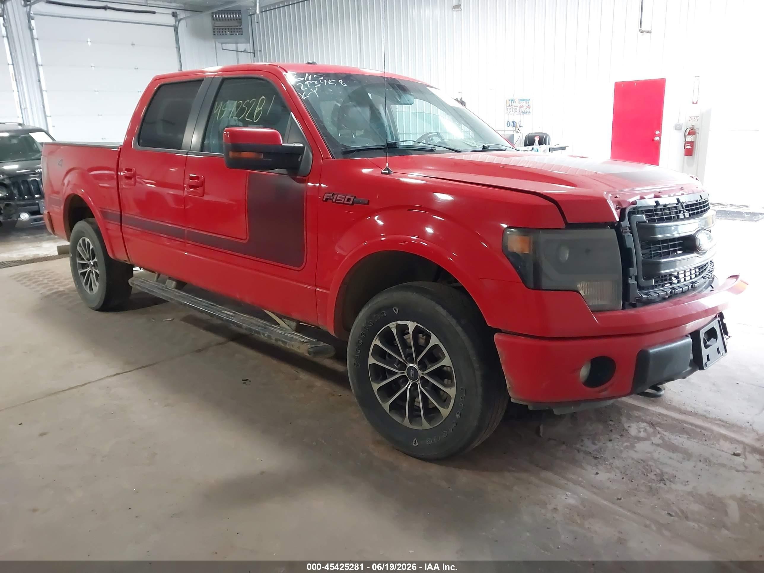 2013 Ford F-150 Fx4/king Ranch/lariat/platinum/xl/xlt Red vin: 1FTFW1EF9DFC80757