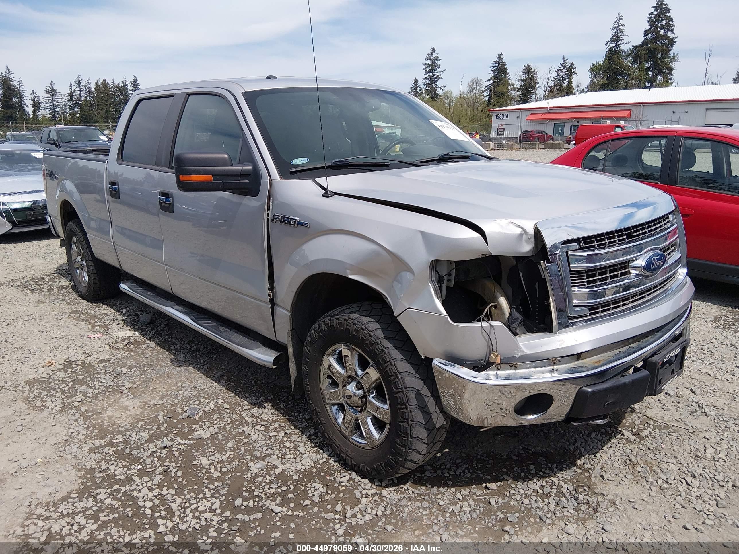 2013 Ford F-150 Xlt Silver vin: 1FTFW1EF9DKD55044