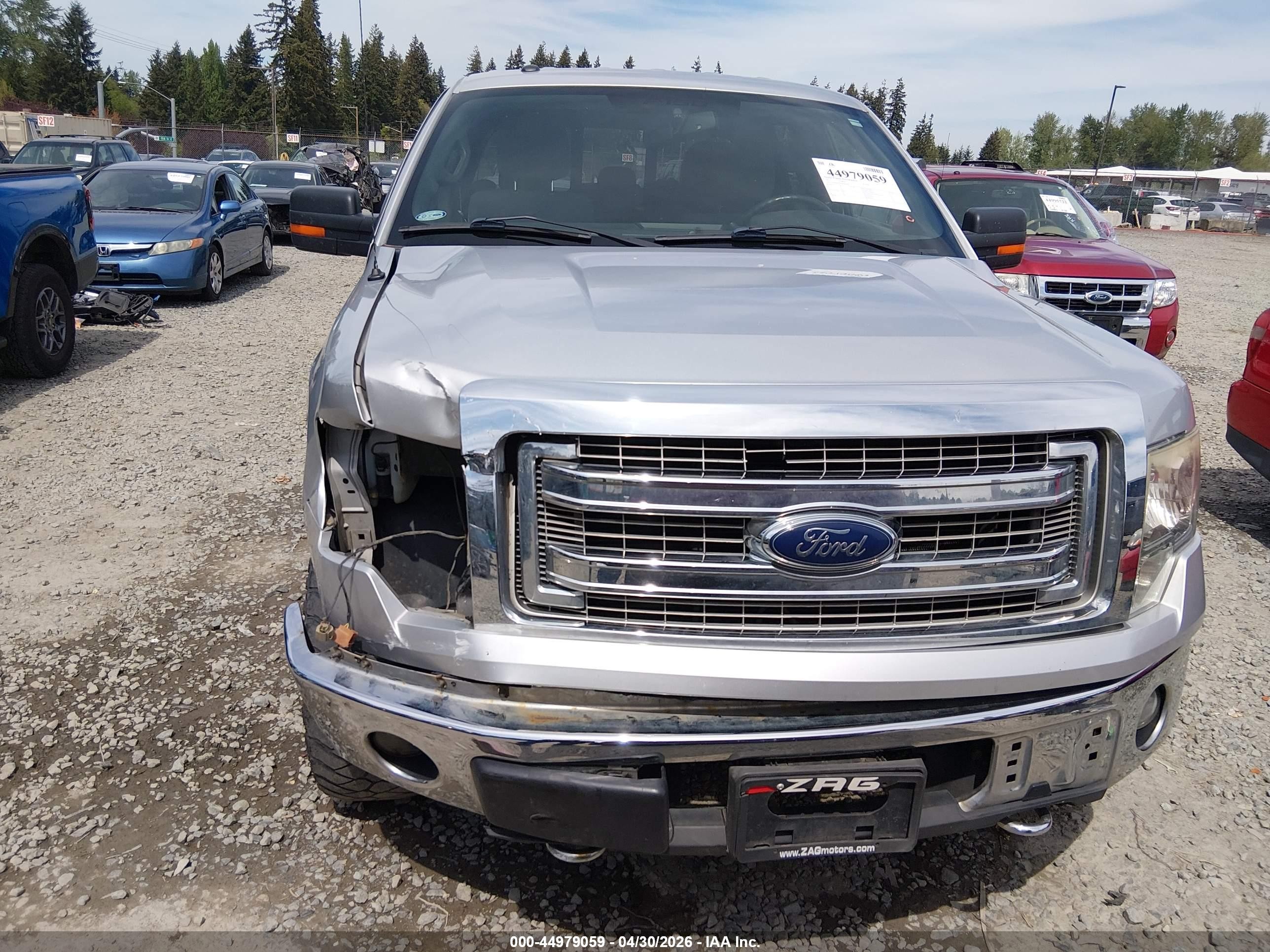 2013 Ford F-150 Xlt Silver vin: 1FTFW1EF9DKD55044