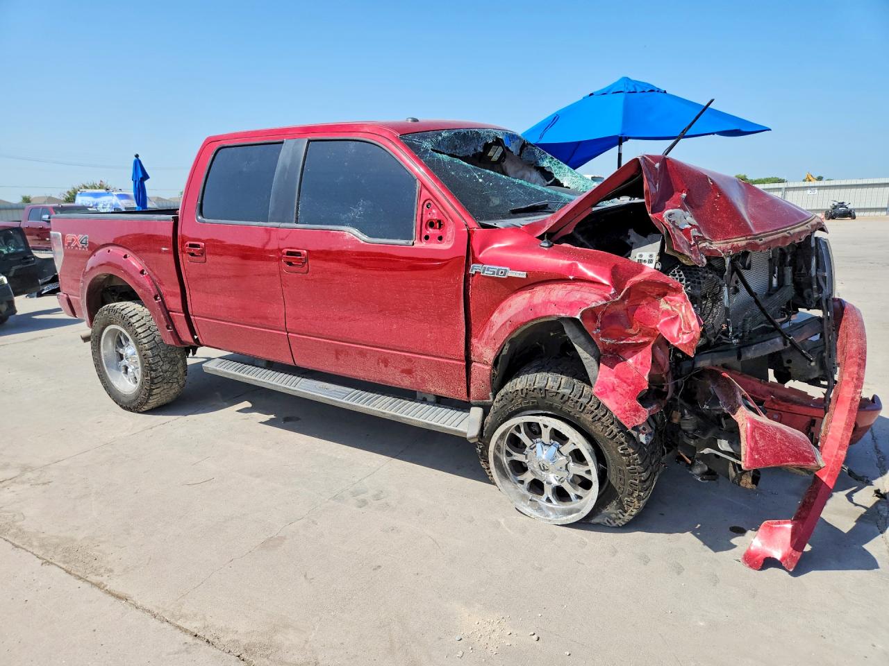 2013 Ford F150 Supercrew Red vin: 1FTFW1EF9DKD72488