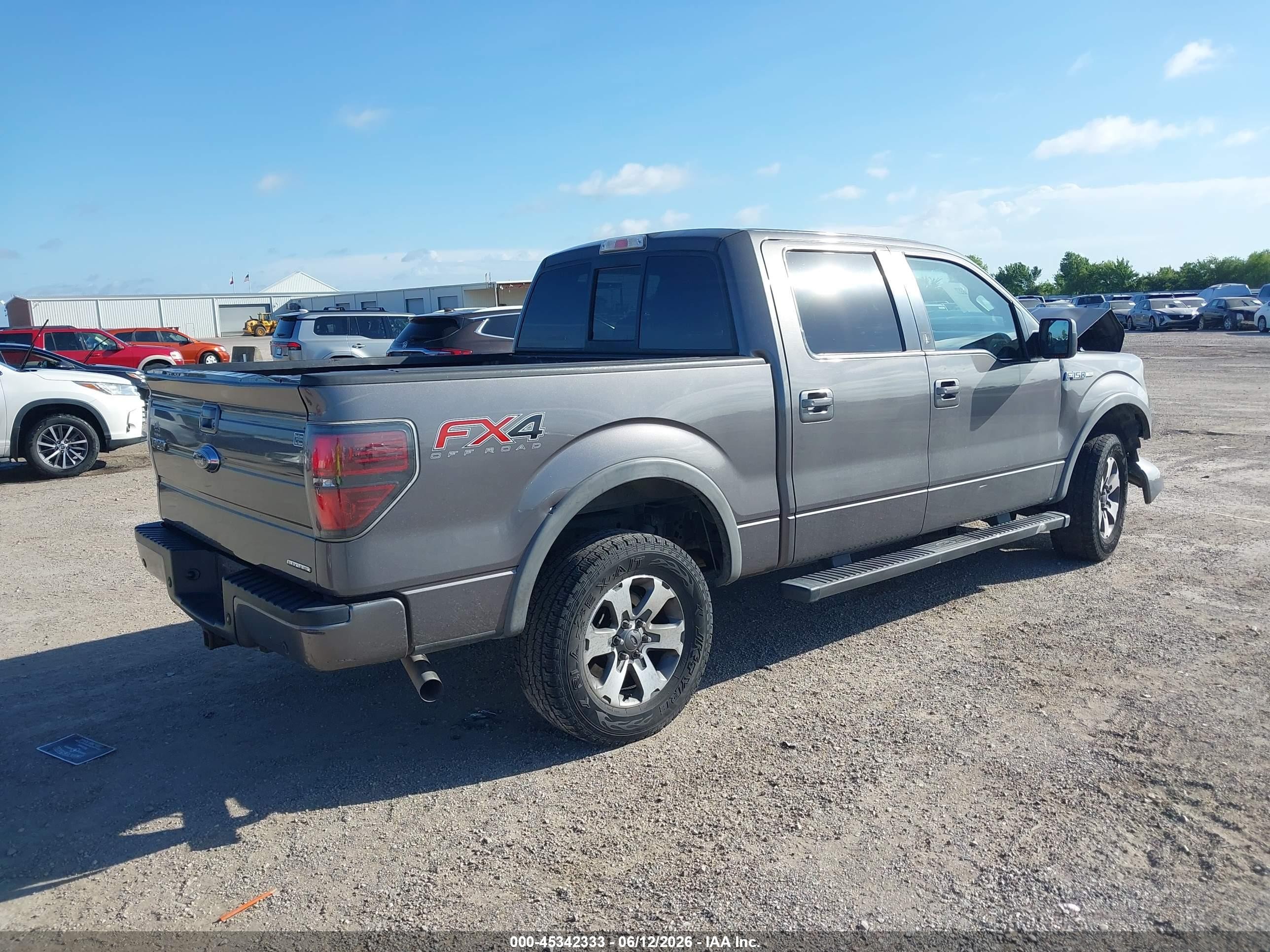 2013 Ford F-150 Fx4 Gray vin: 1FTFW1EF9DKE50333