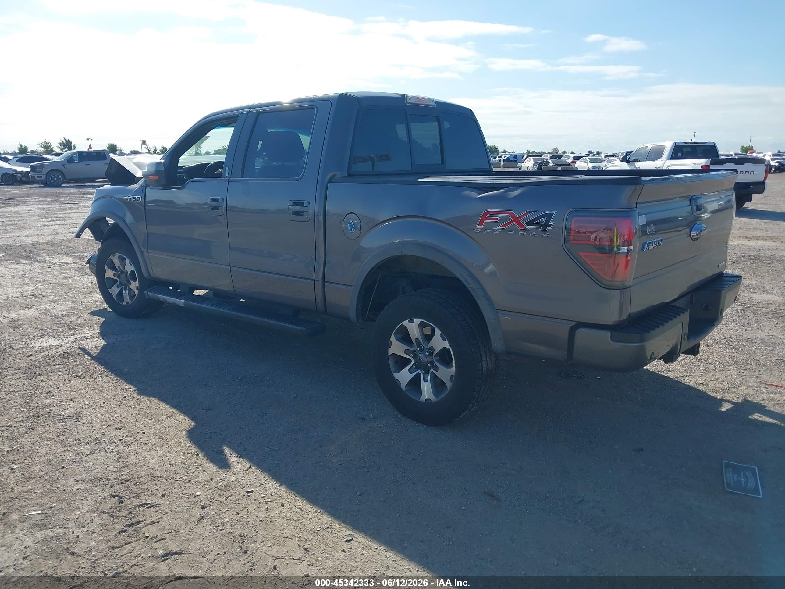2013 Ford F-150 Fx4 Gray vin: 1FTFW1EF9DKE50333