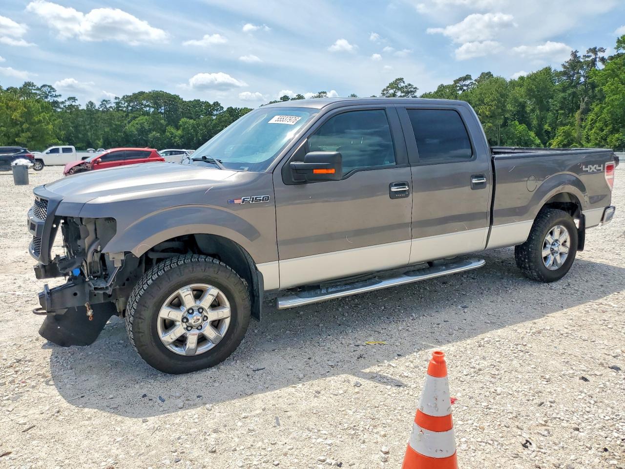 2014 Ford F150 Supercrew Gray vin: 1FTFW1EF9EFA42599