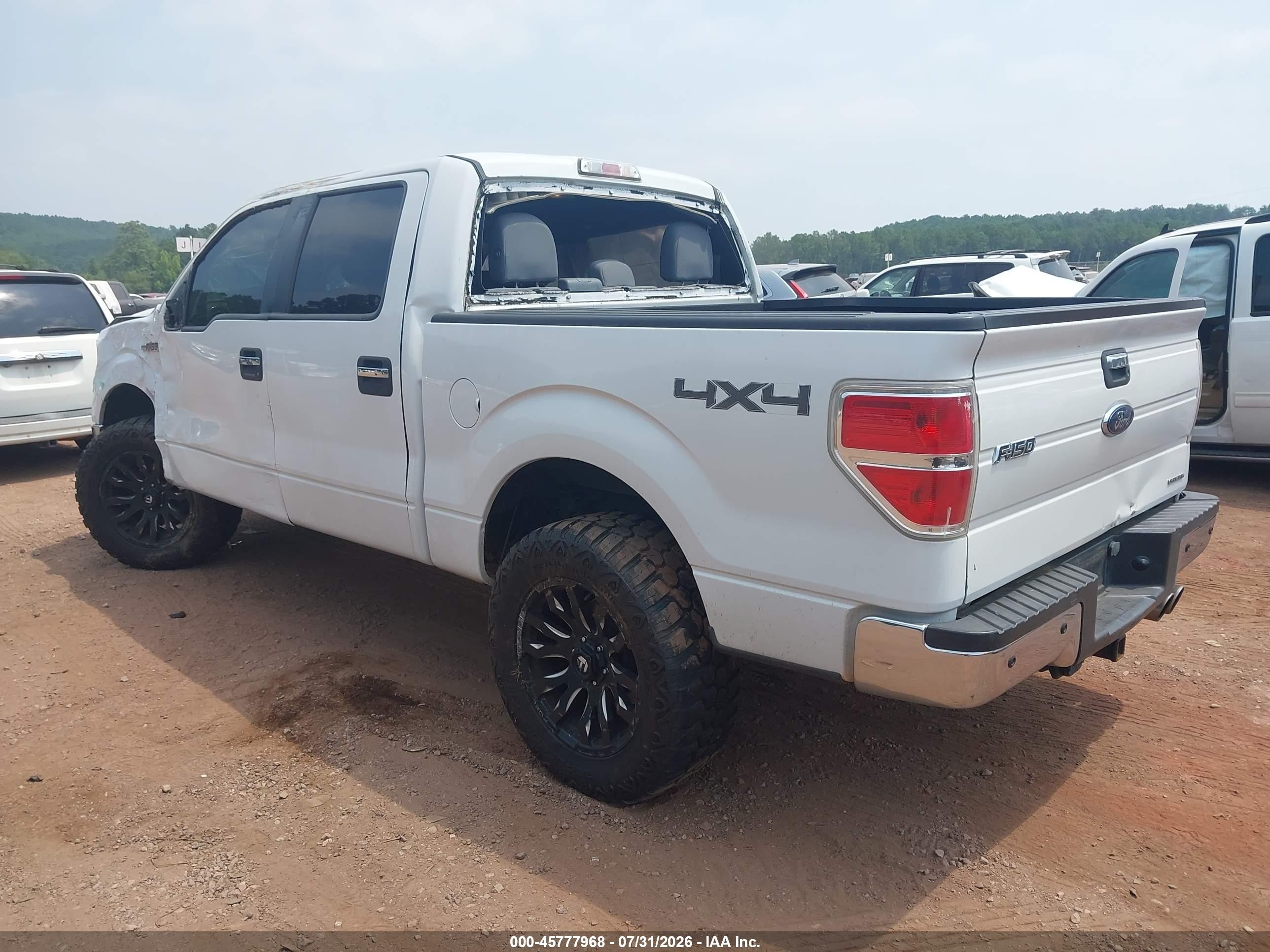 2014 Ford F-150 Xlt White vin: 1FTFW1EF9EFB02400