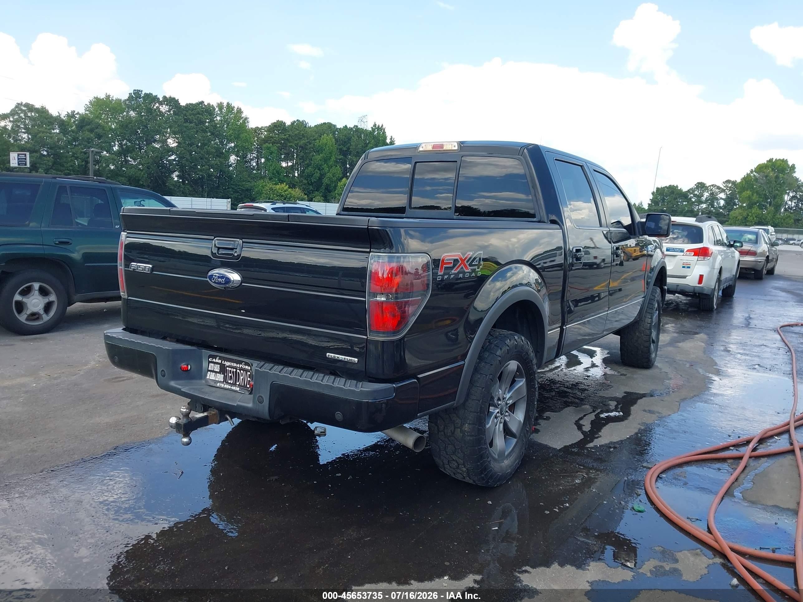 2014 Ford F-150 Fx4 Black vin: 1FTFW1EF9EFC84602
