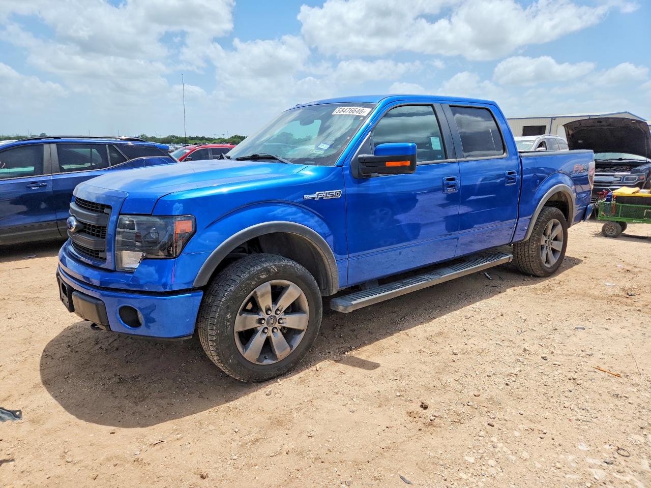 2014 Ford F150 Supercrew Blue vin: 1FTFW1EF9EKD15306
