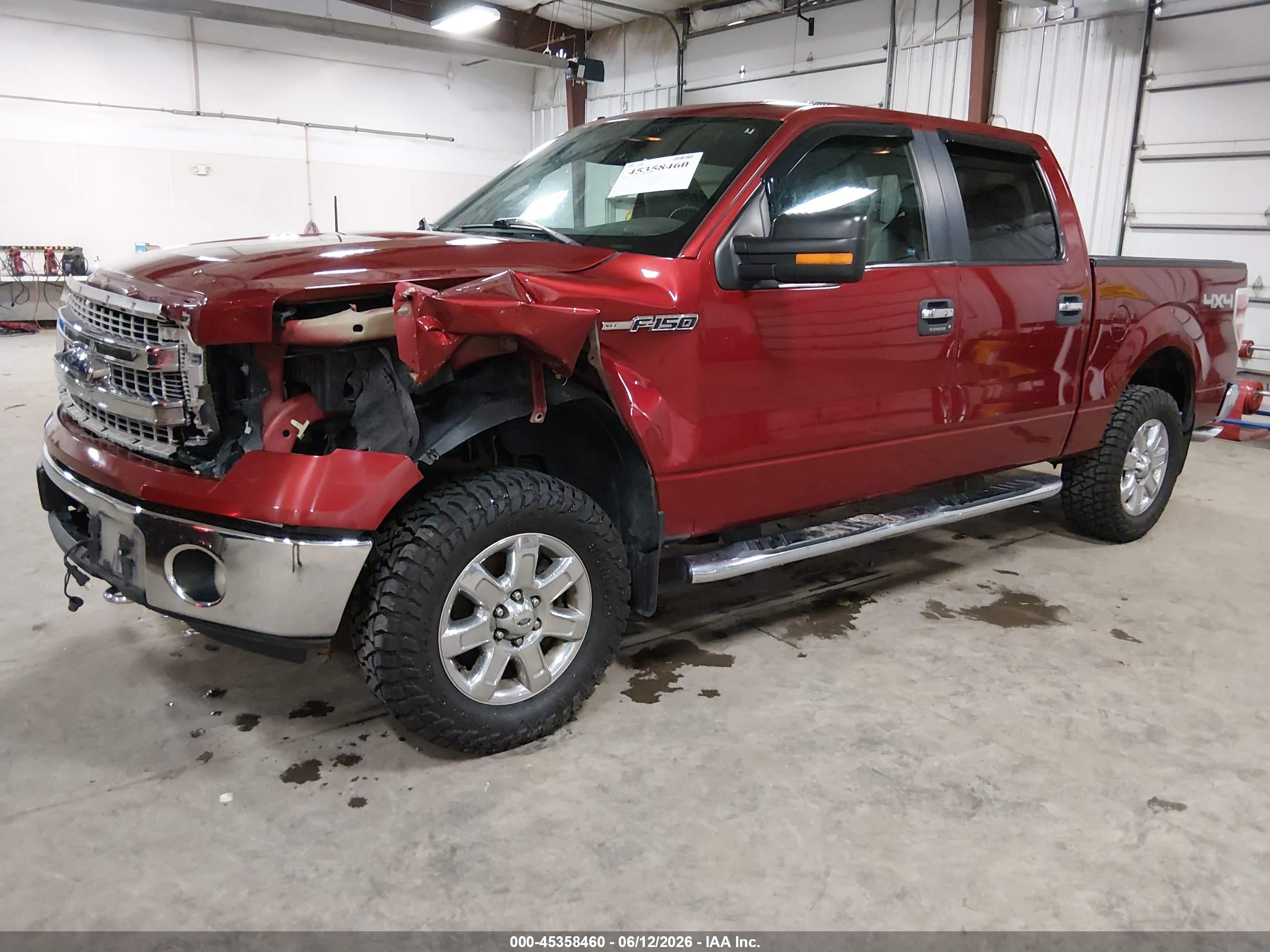 2014 Ford F-150 Xlt Красный vin: 1FTFW1EF9EKE01022