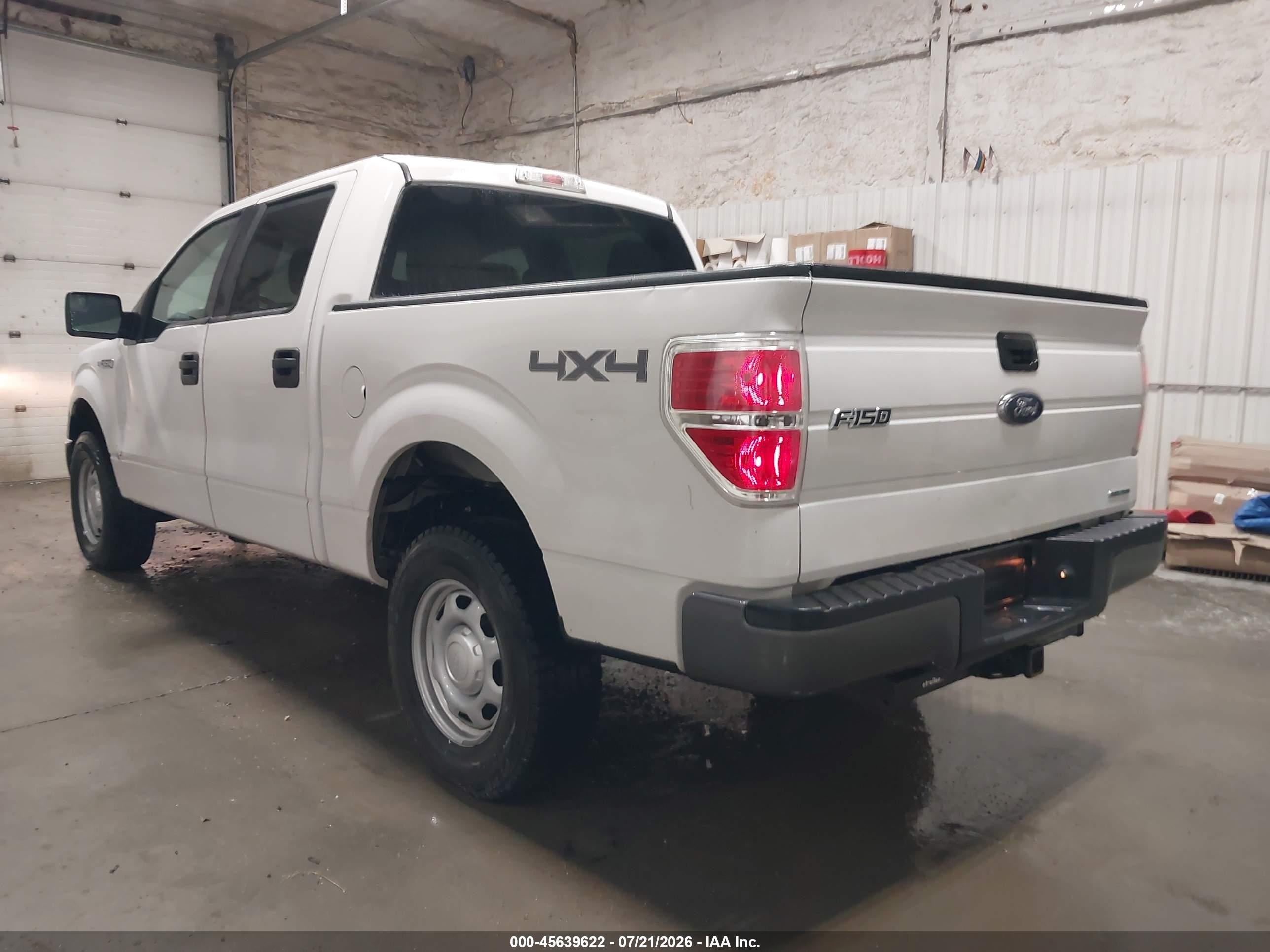 2014 Ford F-150 Xl White vin: 1FTFW1EF9EKE11775