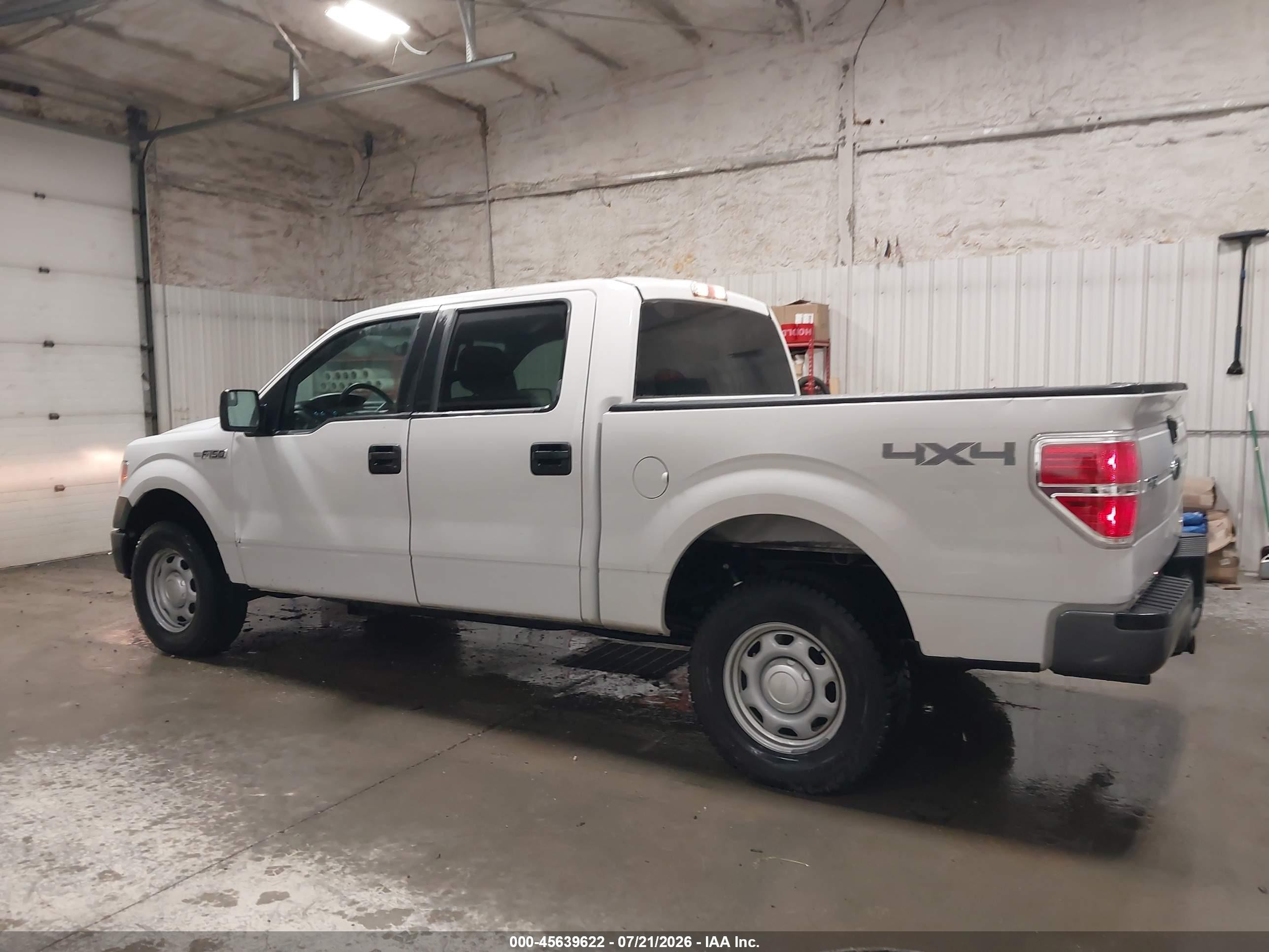2014 Ford F-150 Xl White vin: 1FTFW1EF9EKE11775