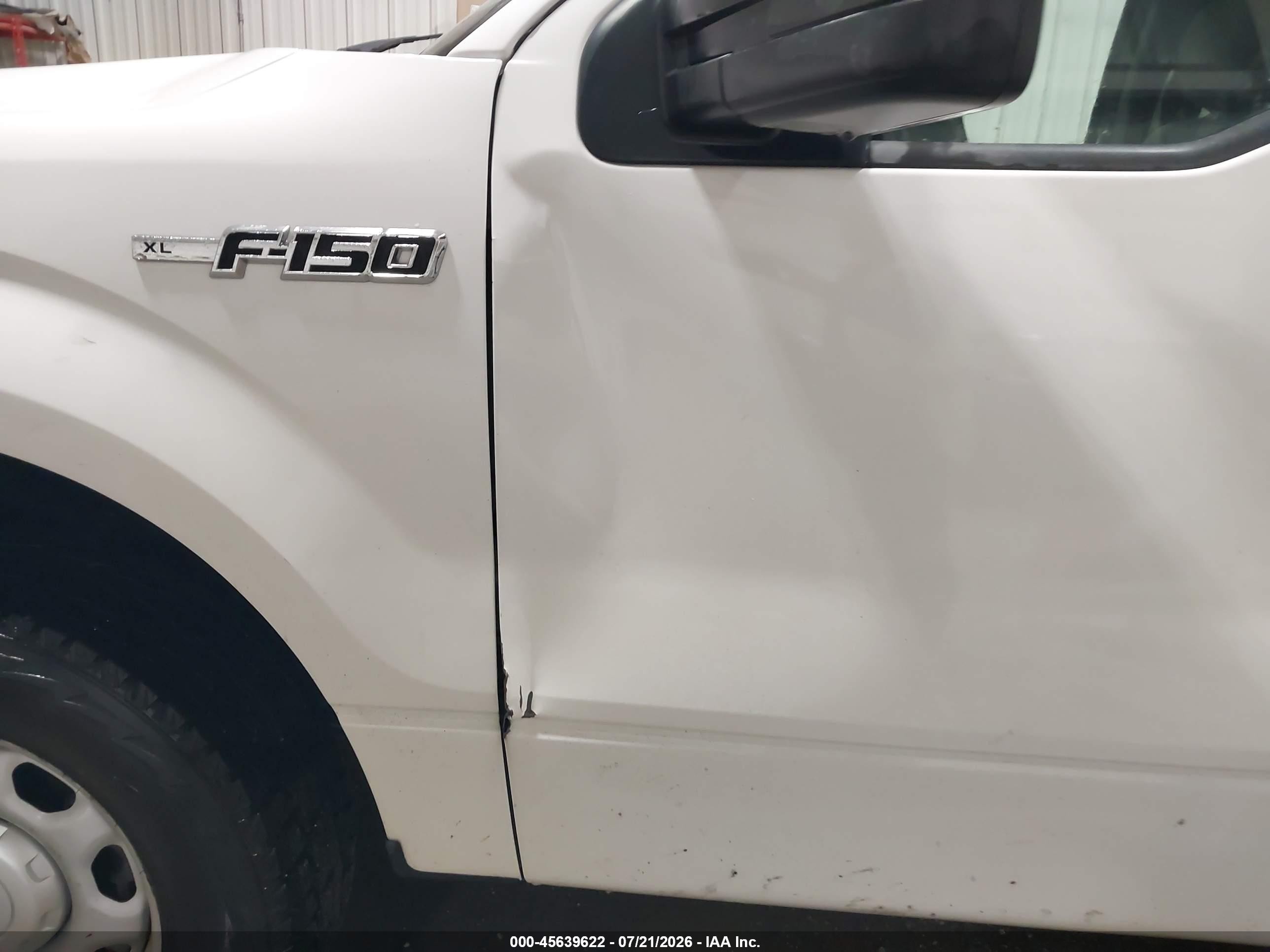 2014 Ford F-150 Xl White vin: 1FTFW1EF9EKE11775