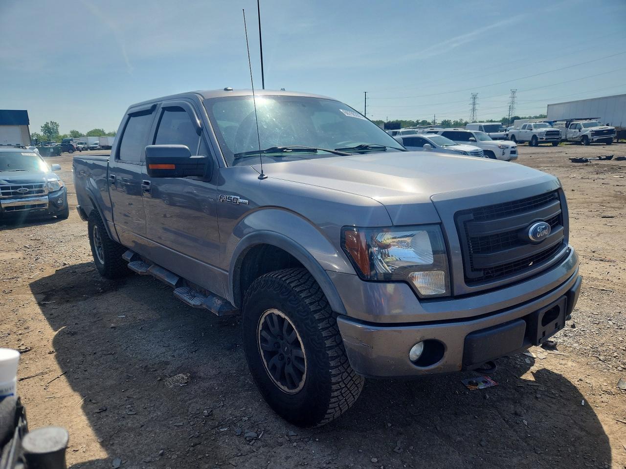 2014 Ford F150 Supercrew Gray vin: 1FTFW1EF9EKF48893