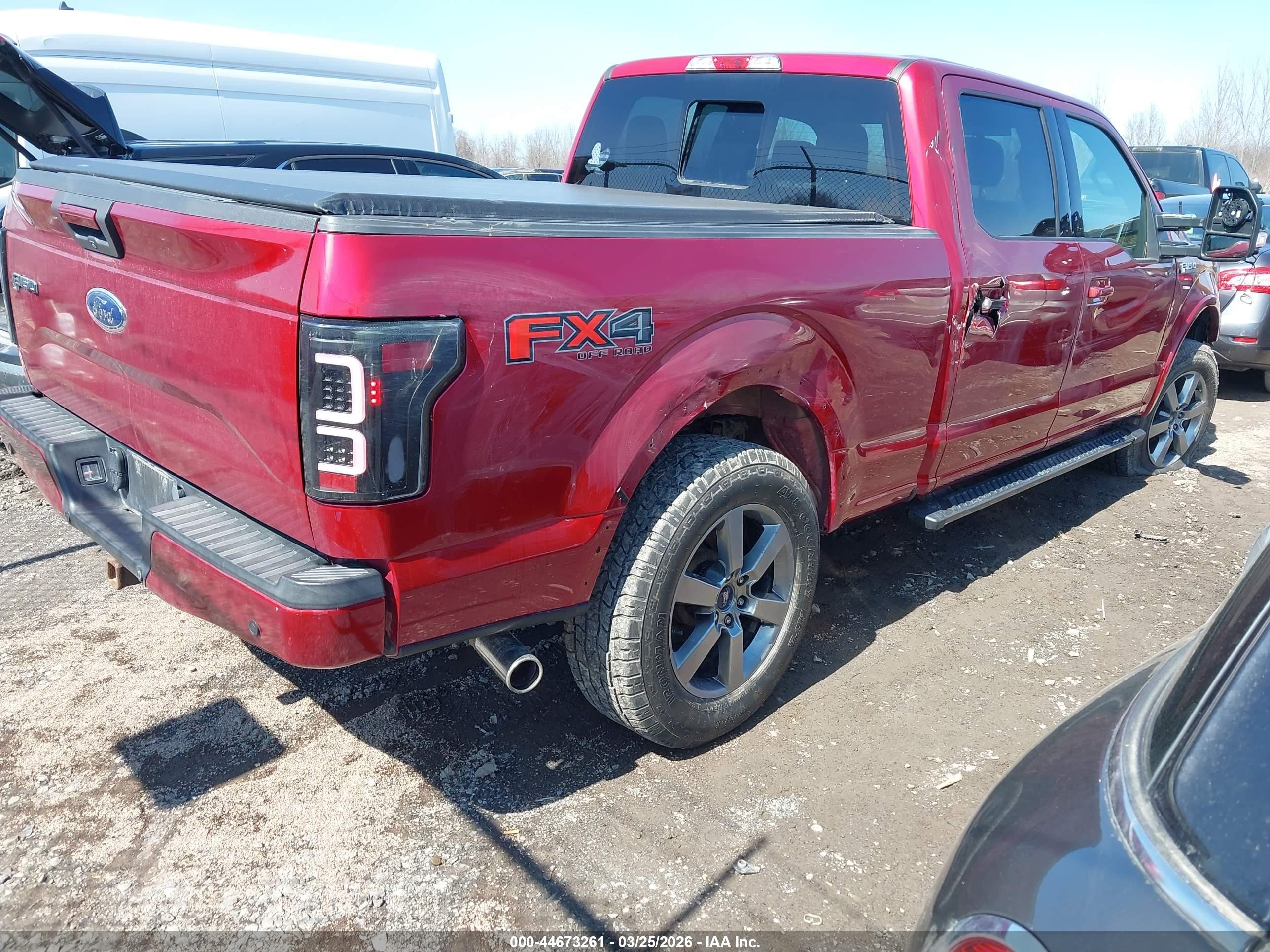2015 Ford F-150 Xlt Burgundy vin: 1FTFW1EF9FFA44404