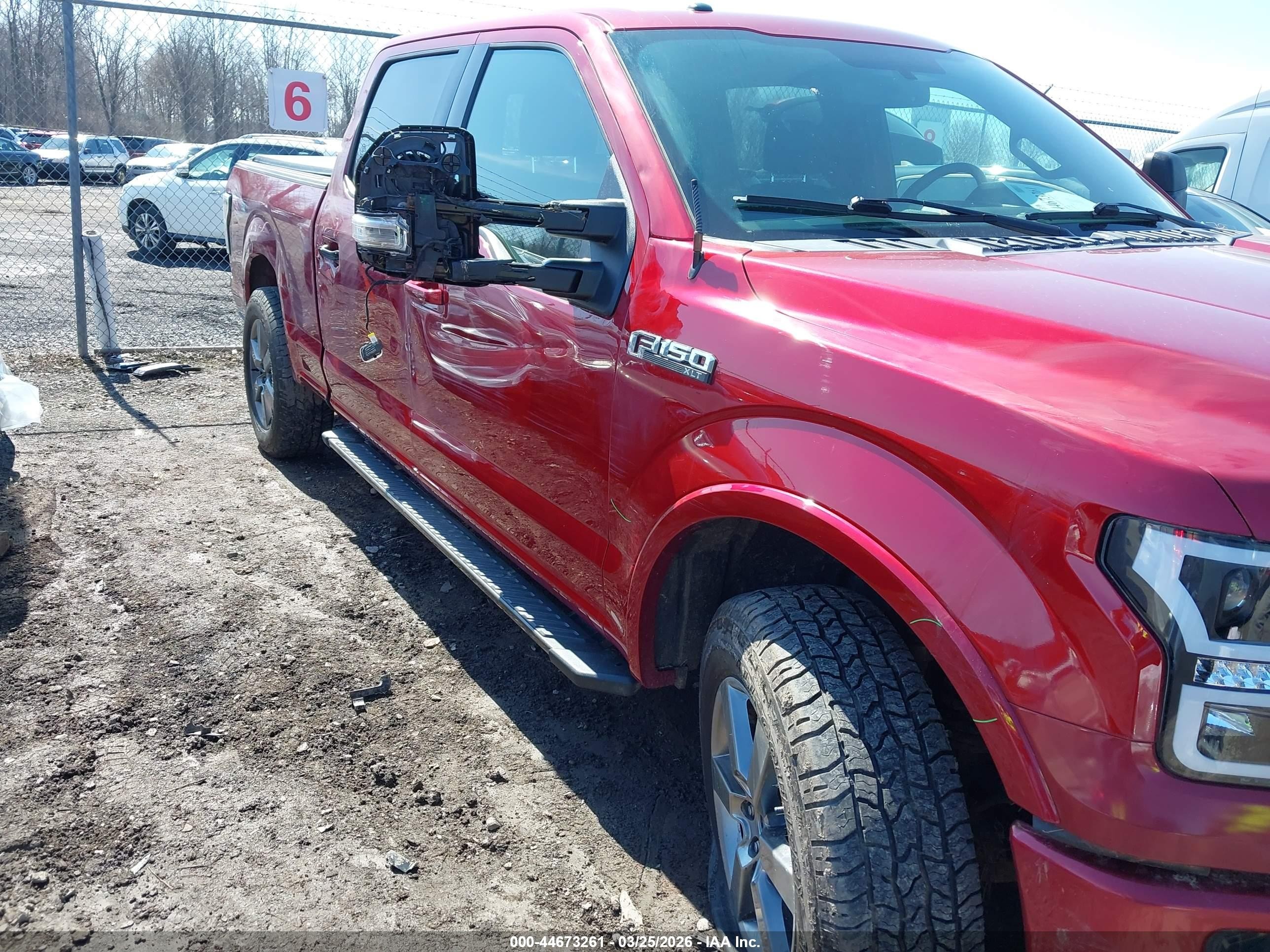 2015 Ford F-150 Xlt Burgundy vin: 1FTFW1EF9FFA44404