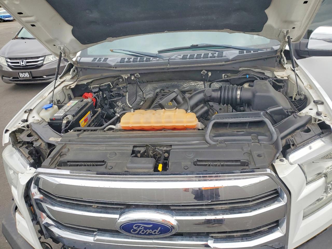 2015 Ford F150 Supercrew White vin: 1FTFW1EF9FKE00650