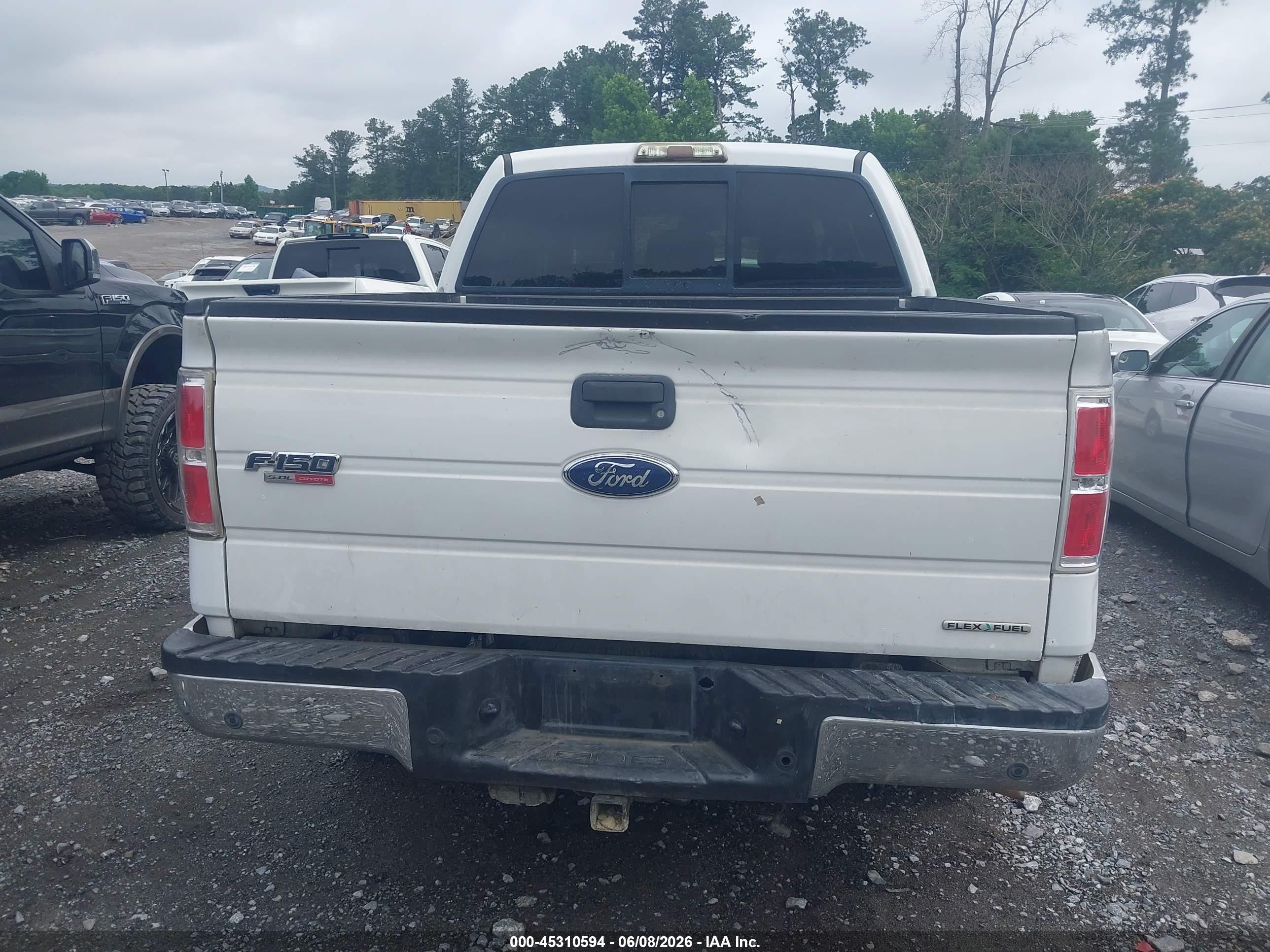 2011 Ford F-150 Xlt White vin: 1FTFW1EFXBFA78460
