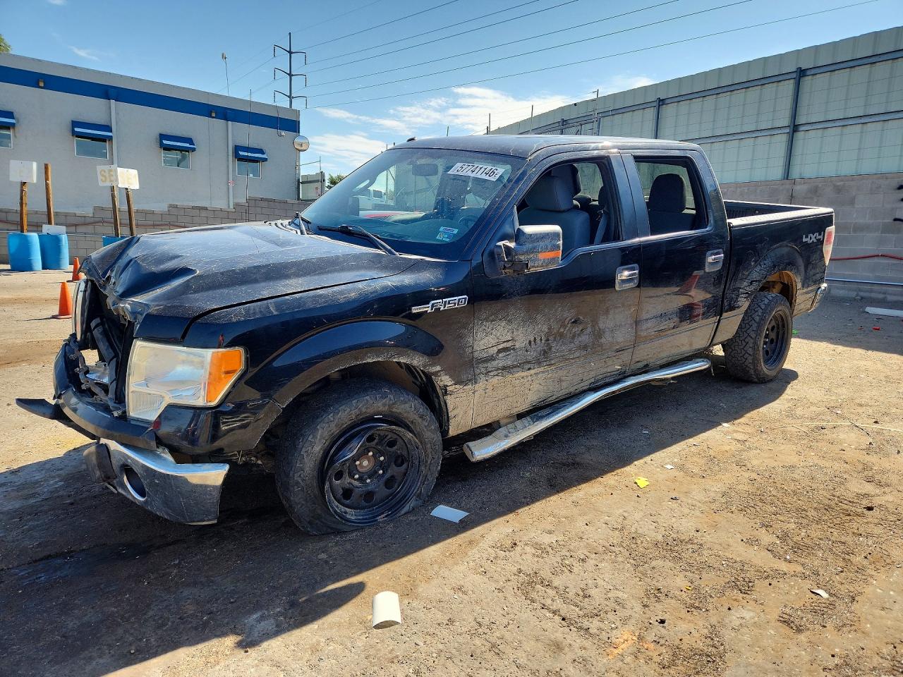 2011 Ford F150 Supercrew Black vin: 1FTFW1EFXBFC19317