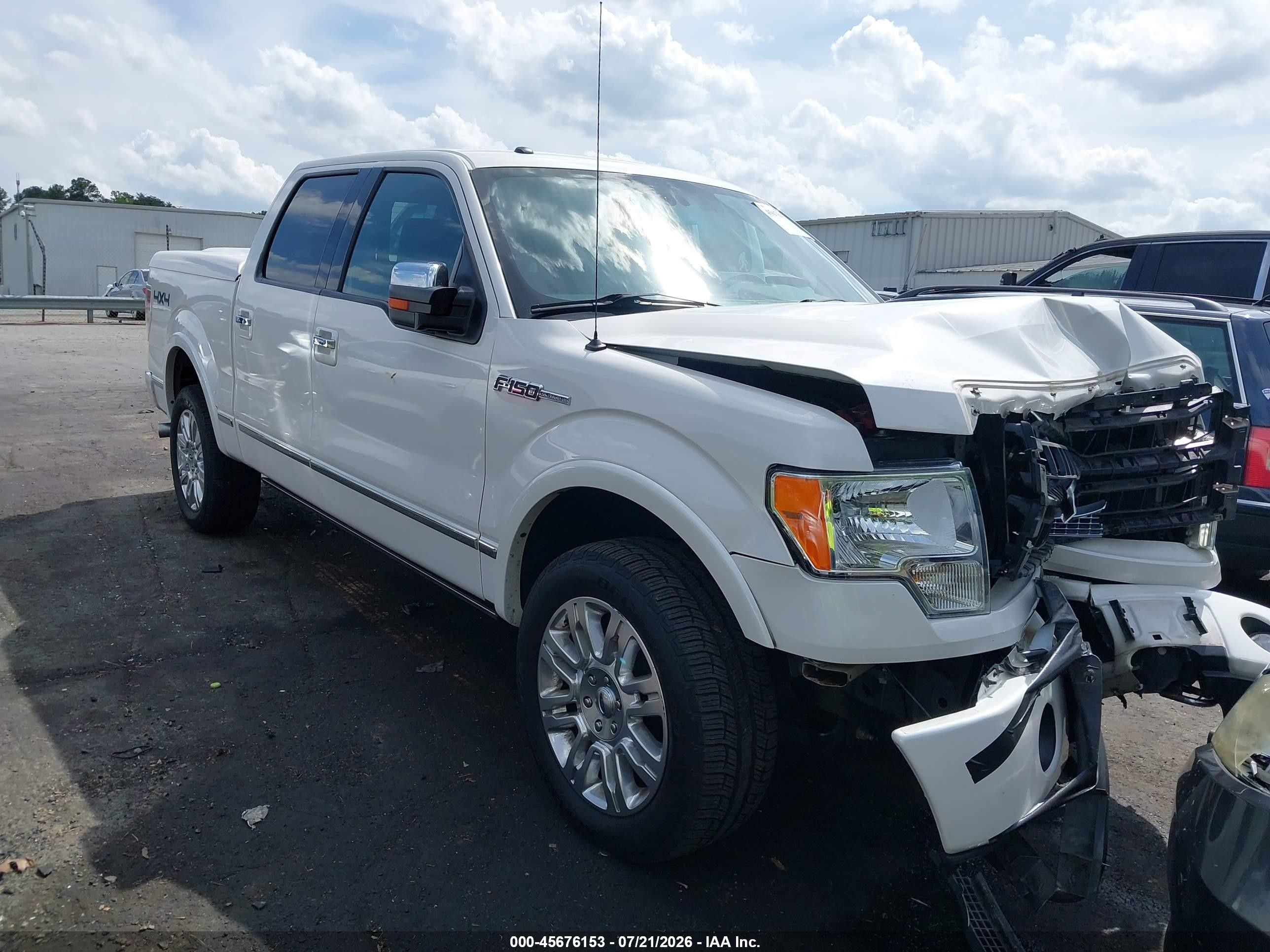 2011 Ford F-150 Platinum White vin: 1FTFW1EFXBFC84216