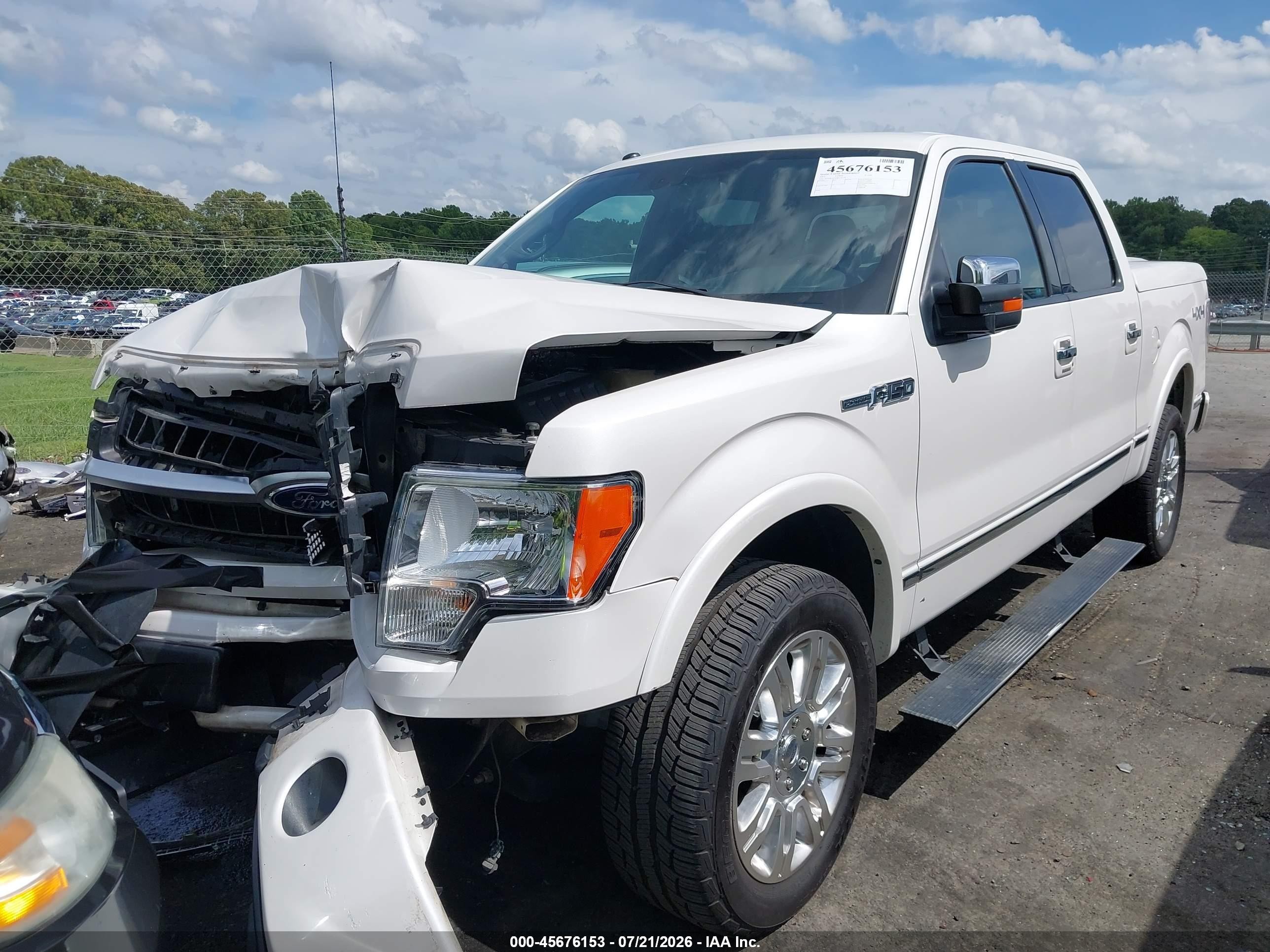 2011 Ford F-150 Platinum Белый vin: 1FTFW1EFXBFC84216